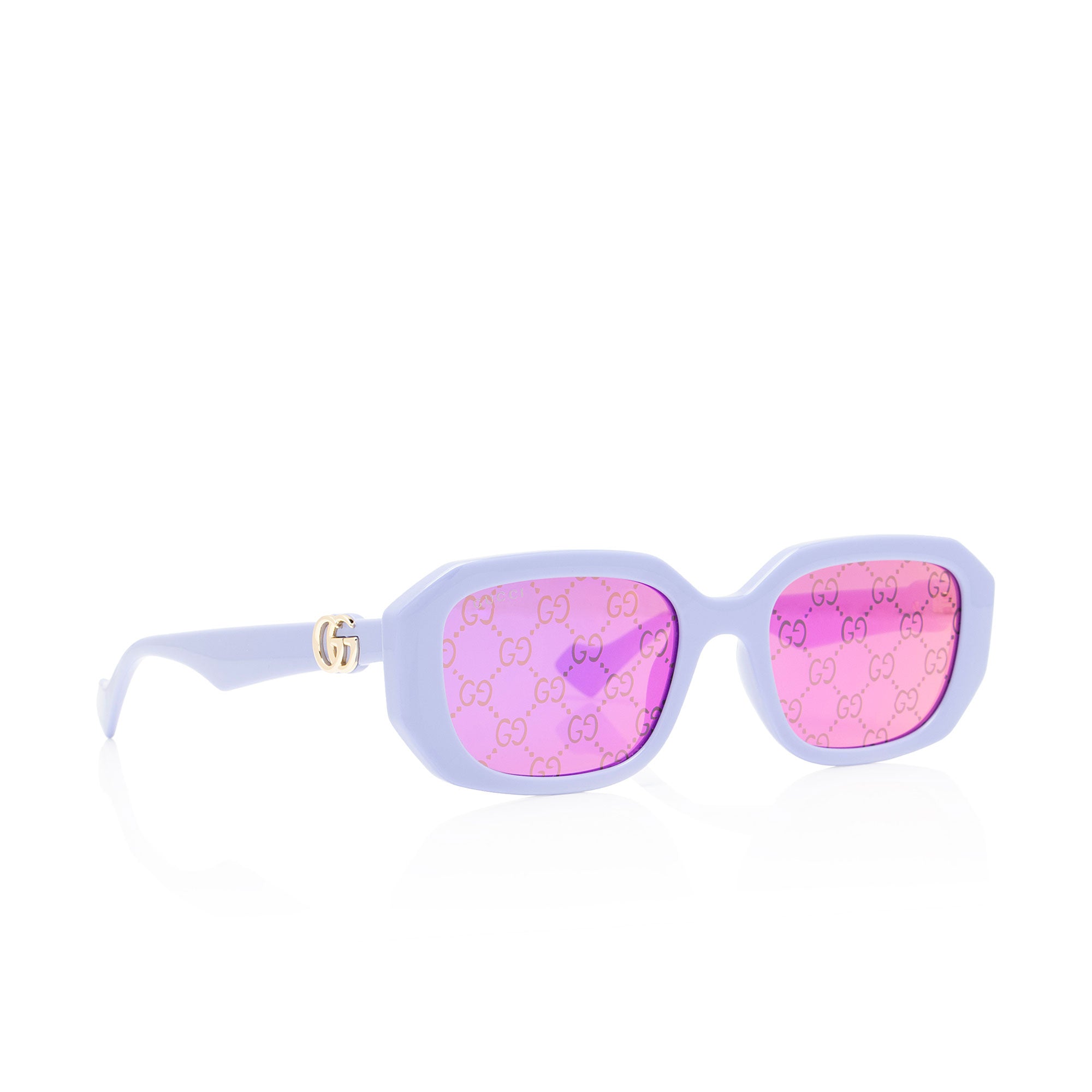 Gucci GG Mirrored Geometric Sunglasses