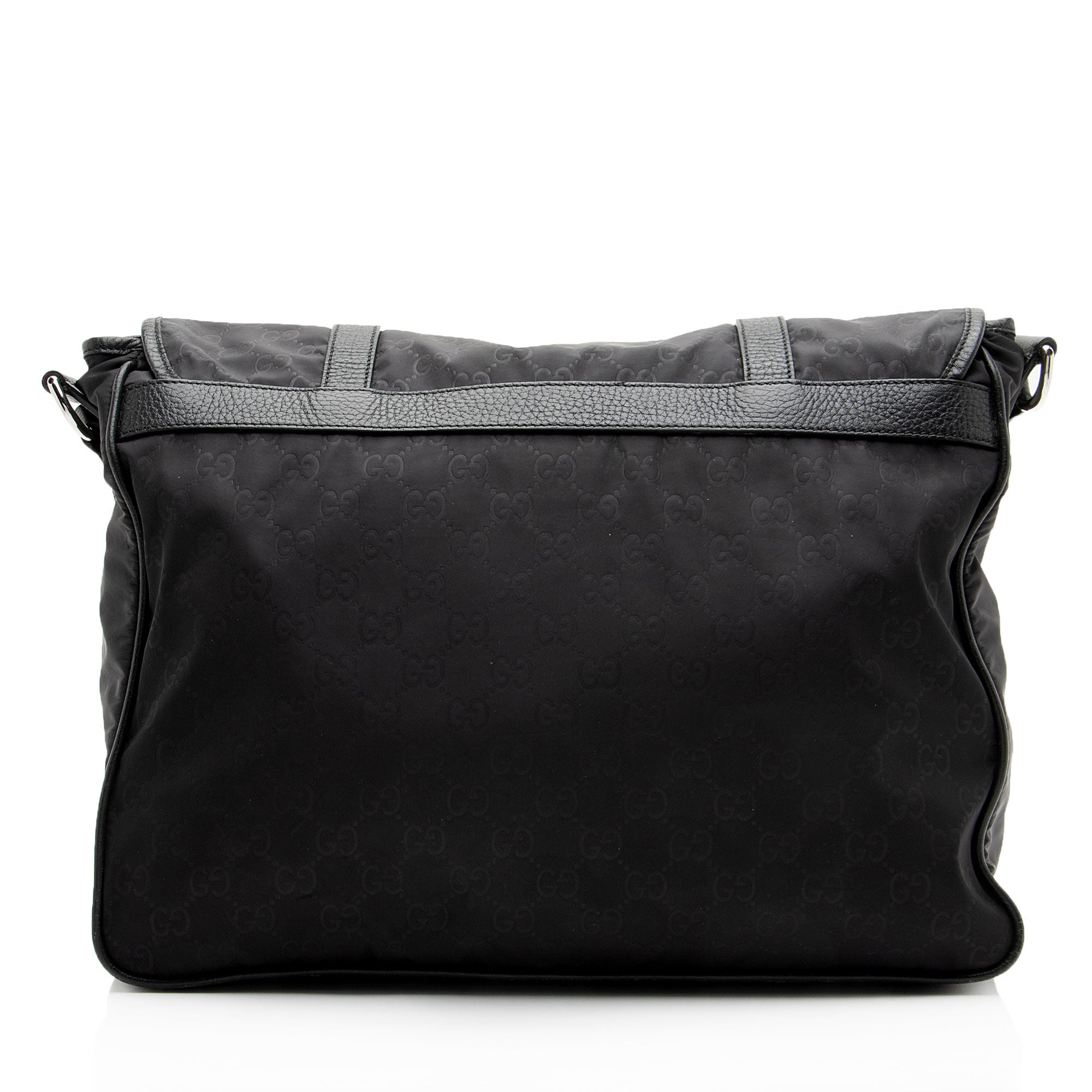 Gucci GG Nylon Double Buckle Messenger