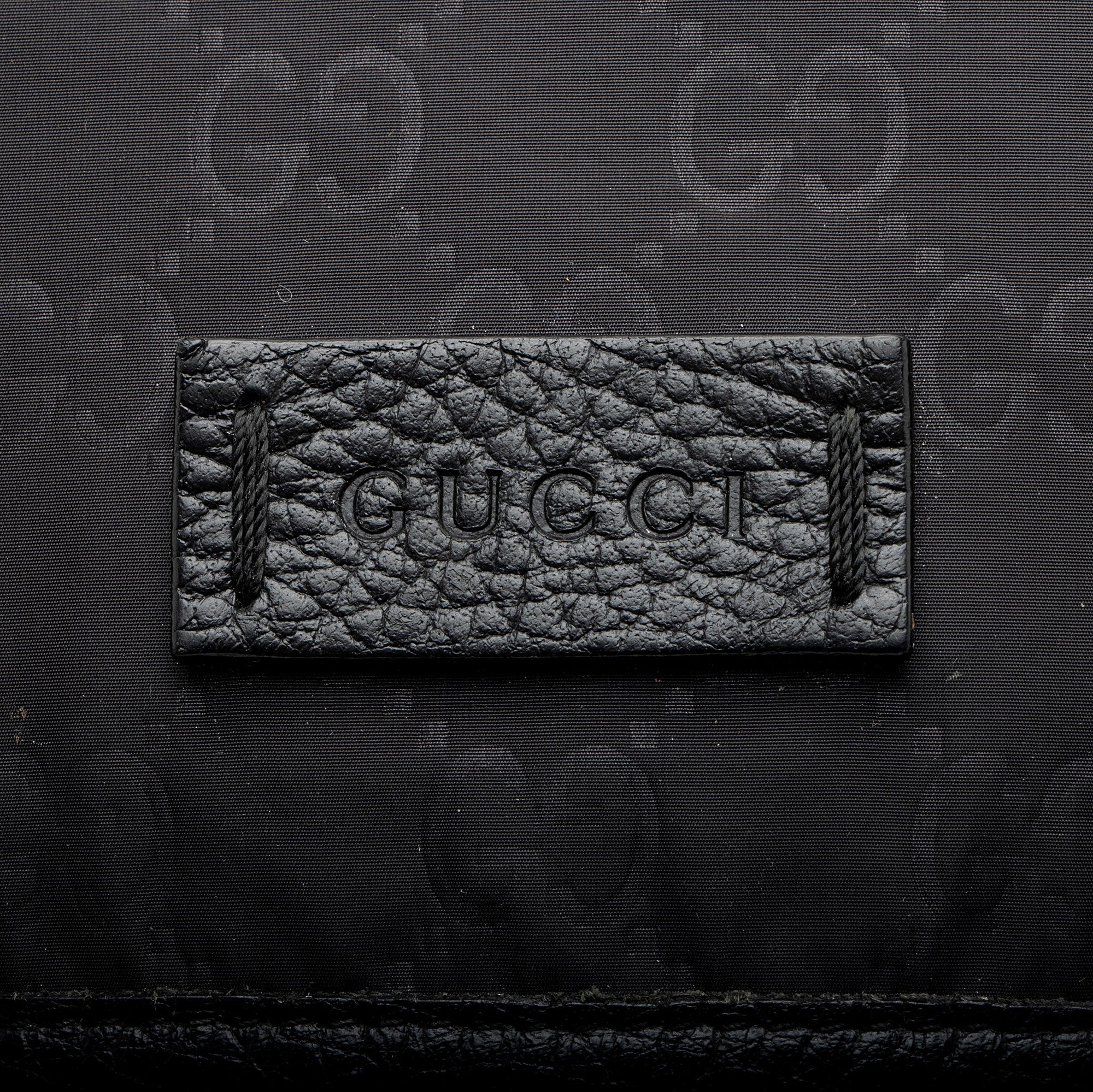 Gucci GG Nylon Double Buckle Messenger