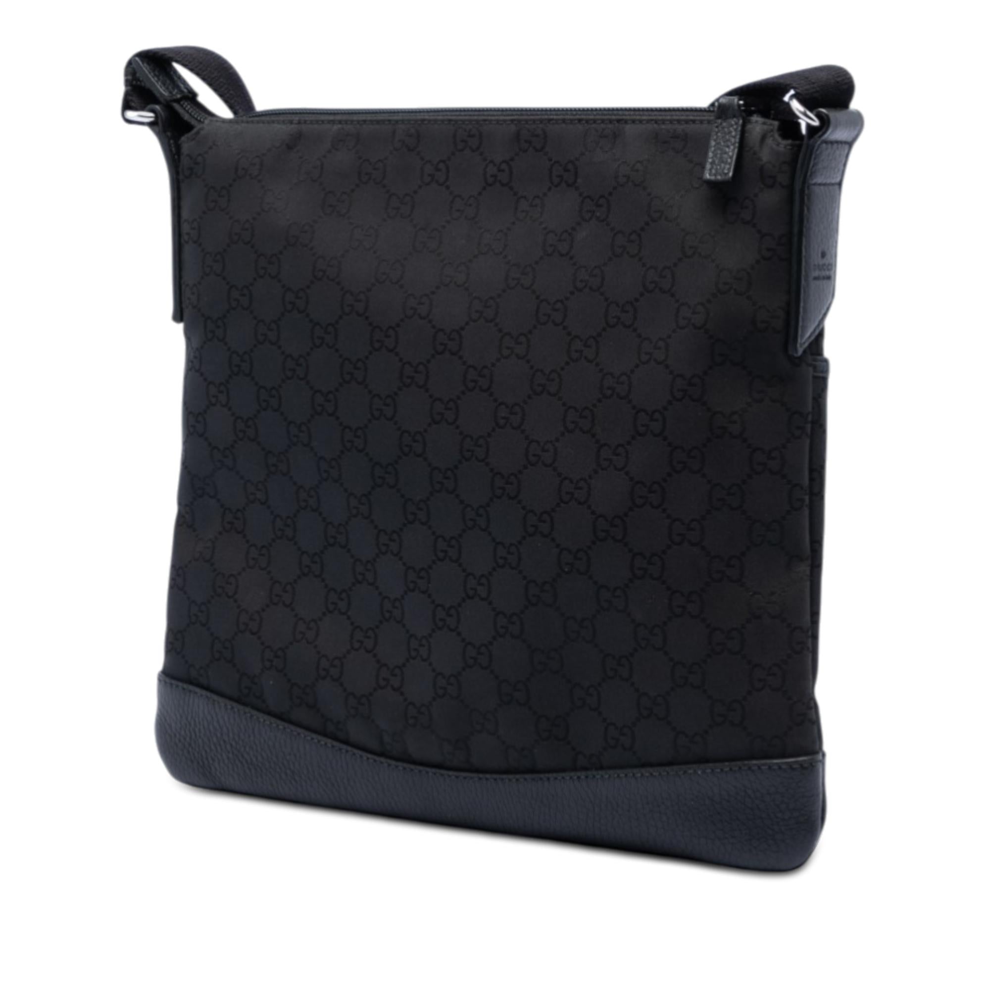 Gucci GG Nylon Flat Messenger Bag