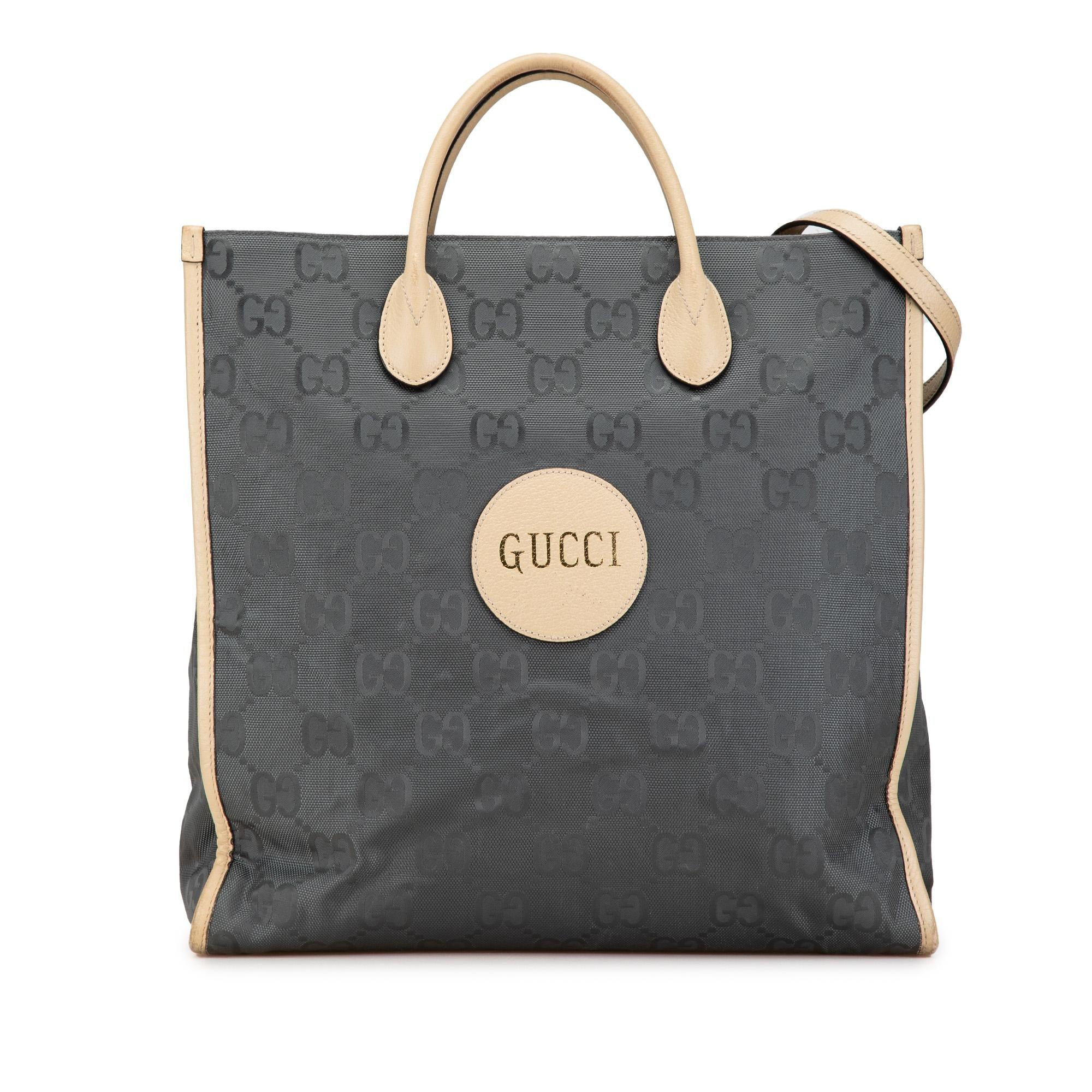GUCCI☆ナイロンバッグ GG GUCCI グッチ 449176 ナイロン トートバッグ ブラック＜USED