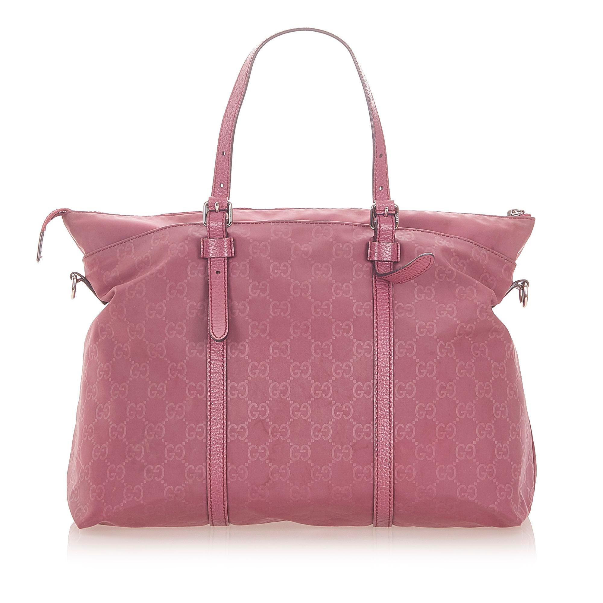 Gucci GG Nylon Satchel (SHG-32511)