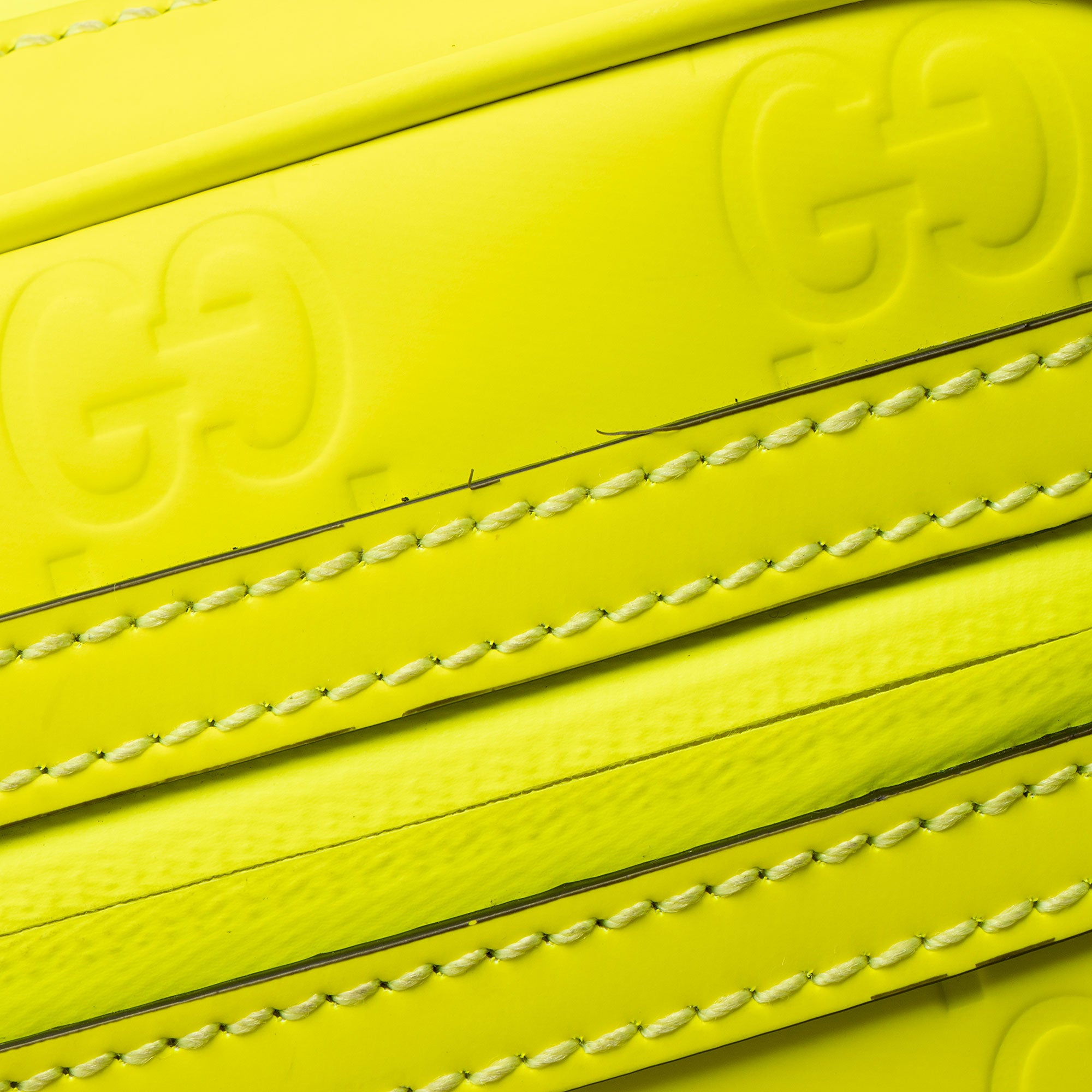 Gucci GG Rubber Effect Front Zip Crossbody