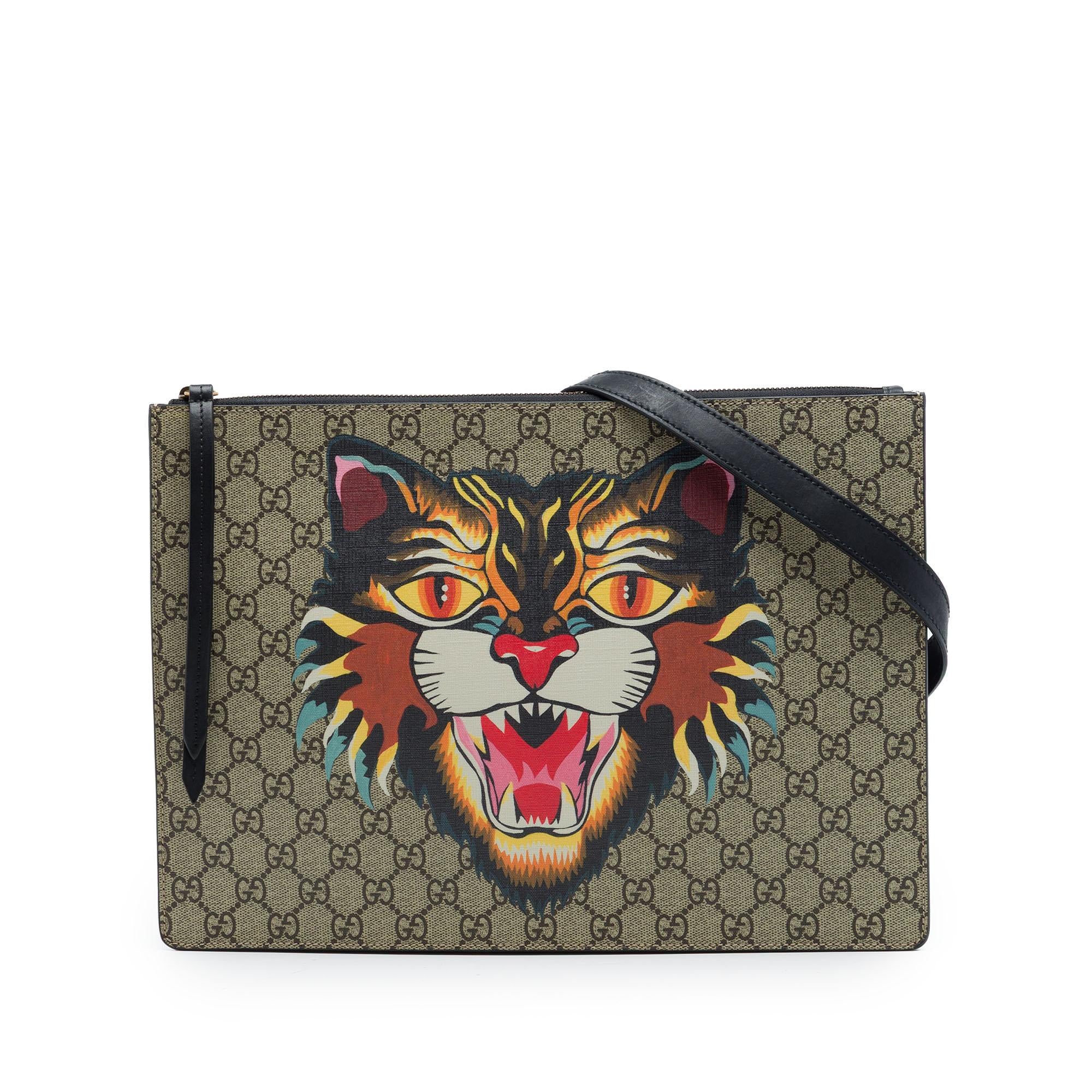 Gucci GG Supreme Angry Cat Crossbody