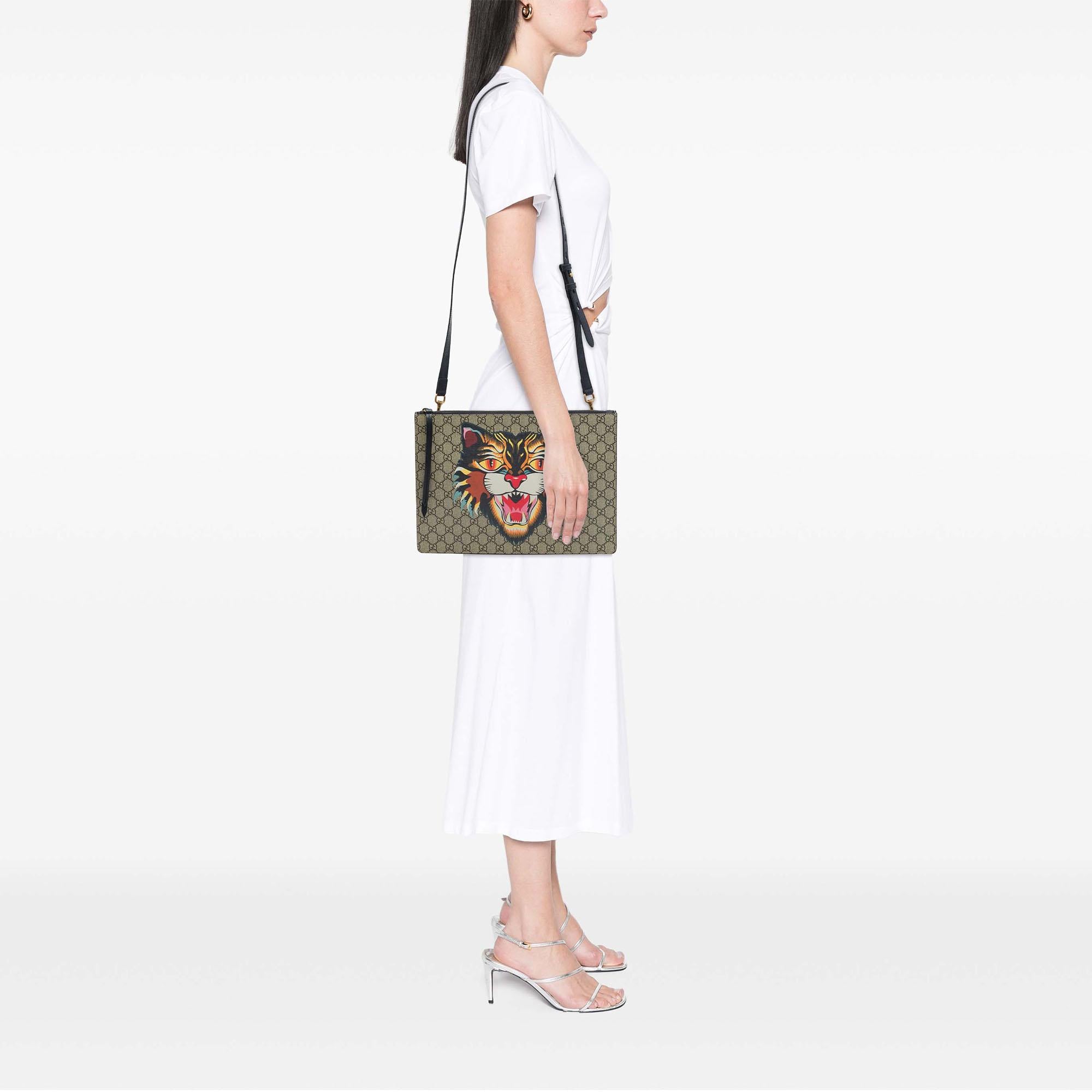 Gucci GG Supreme Angry Cat Crossbody