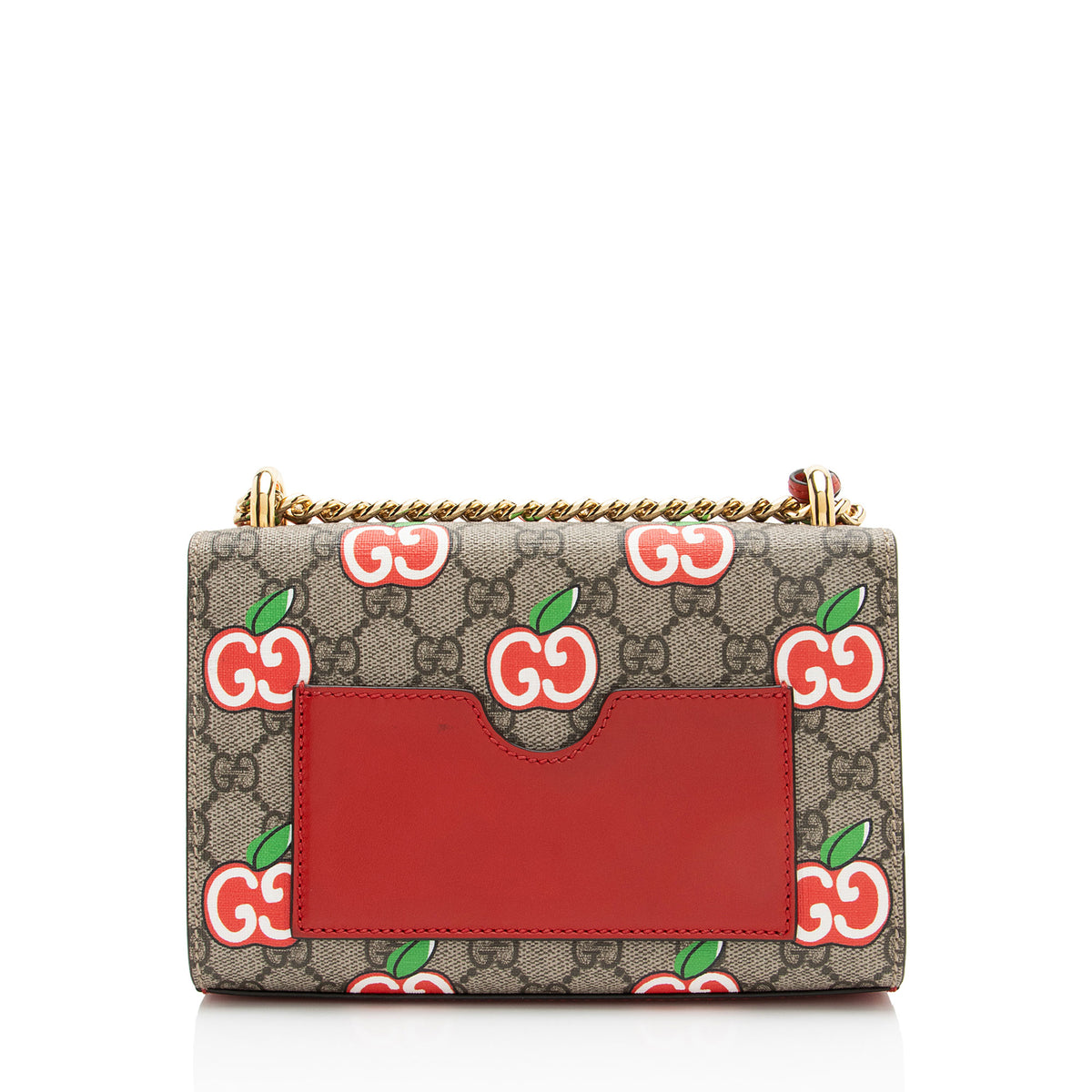 Gucci GG Supreme Apple Padlock Small Shoulder Bag