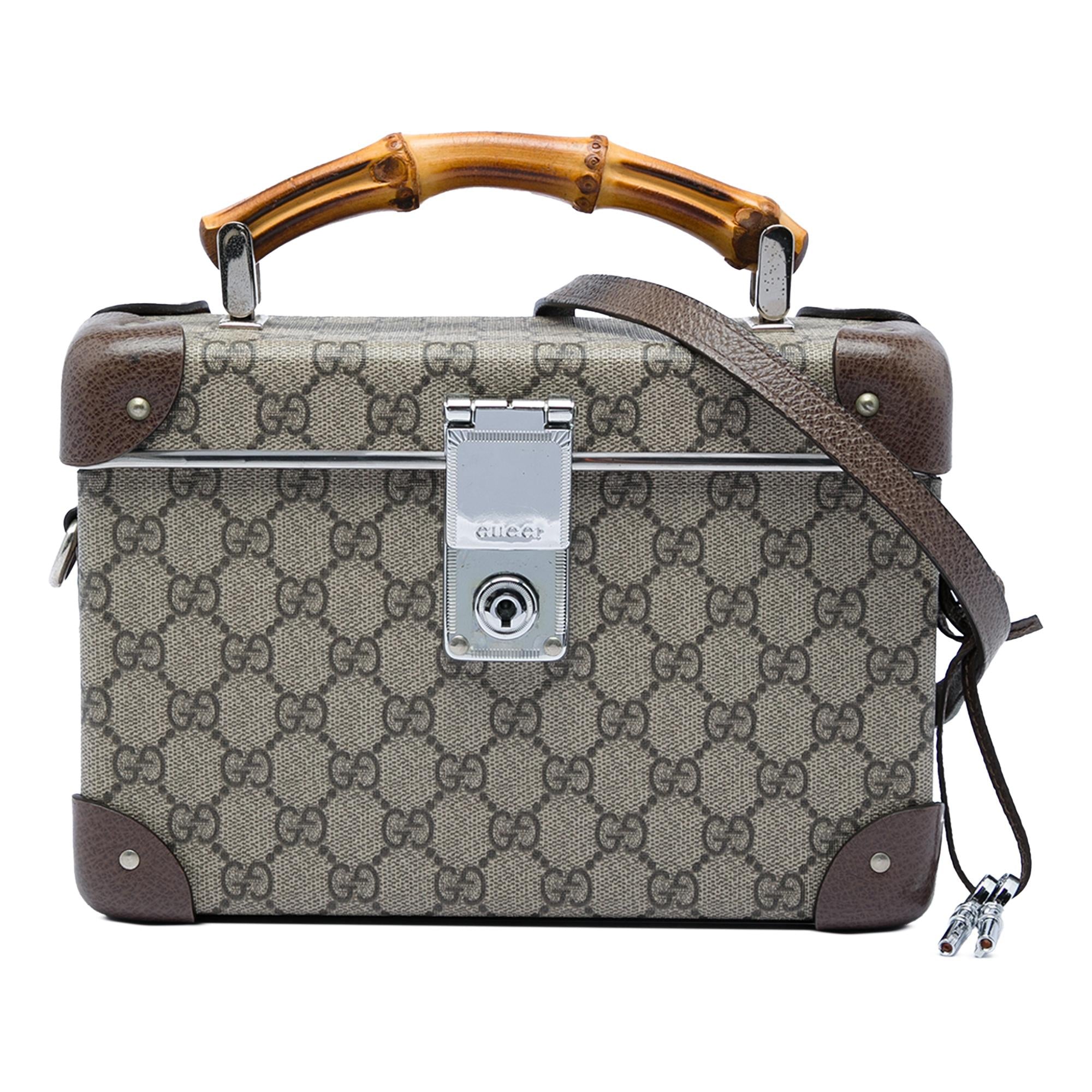 Gucci GG Supreme Bamboo Vanity Bag