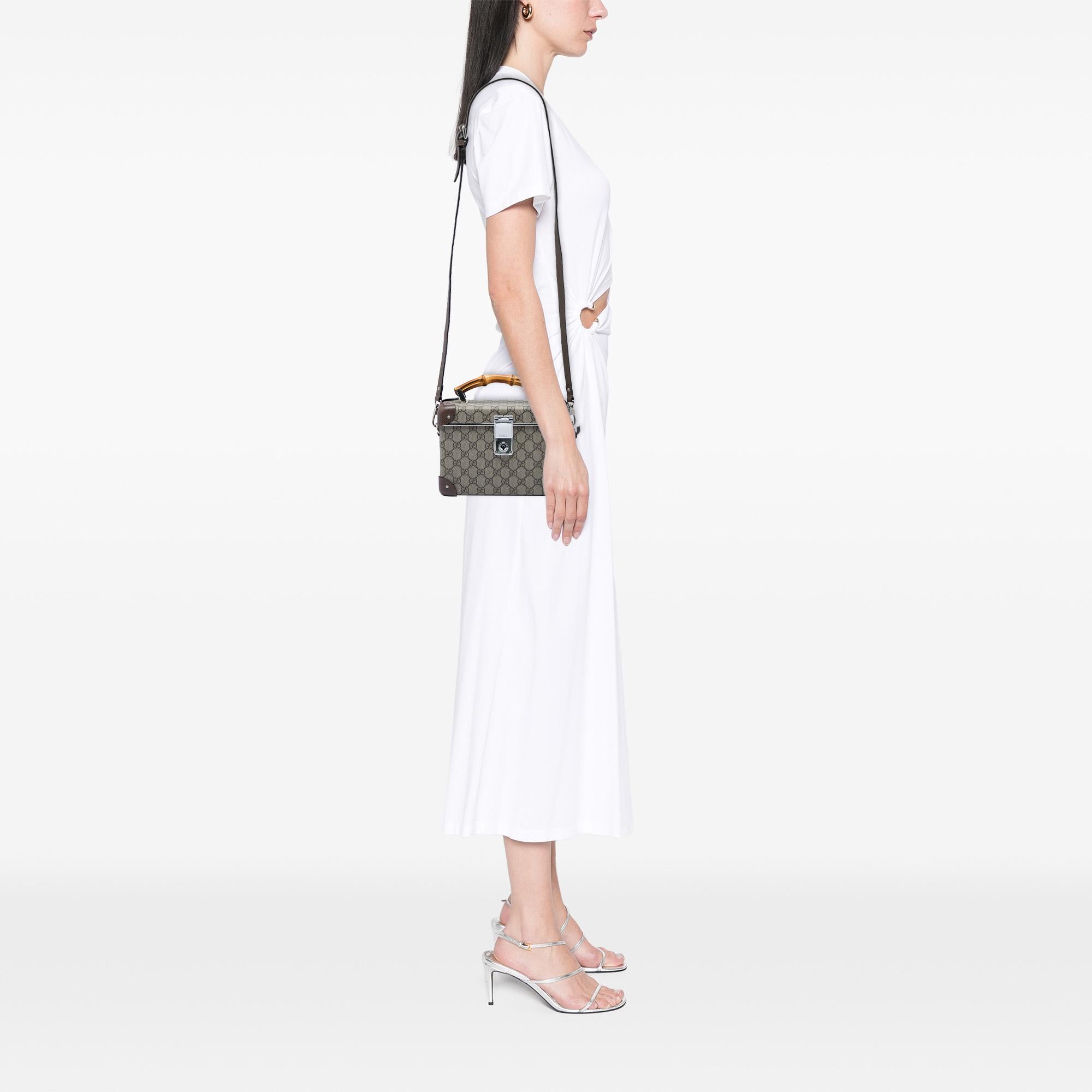 Gucci GG Supreme Bamboo Vanity Bag