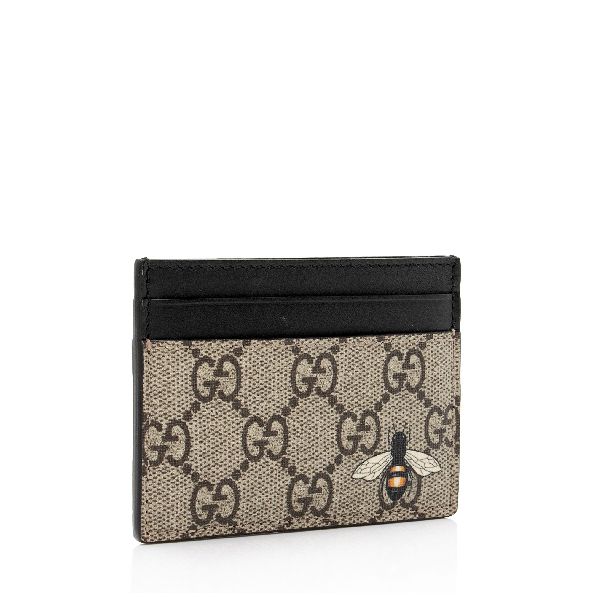 Gucci GG Supreme Bee Card Holder (SHF-ya4IYu)
