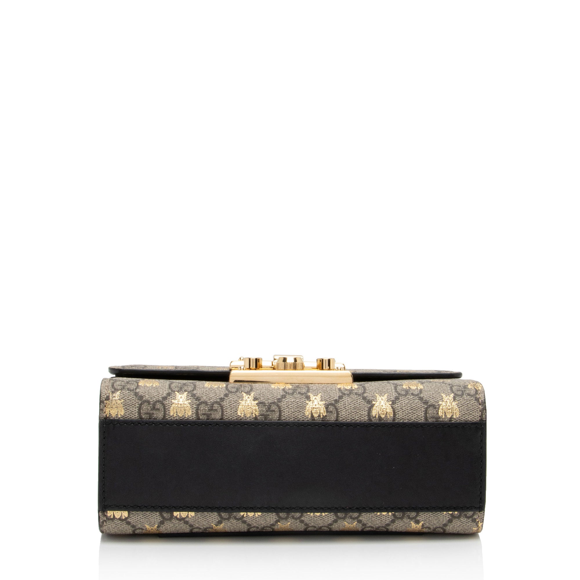 Gucci GG Supreme Bee Padlock Small Shoulder Bag (SHF-3QPOYF)