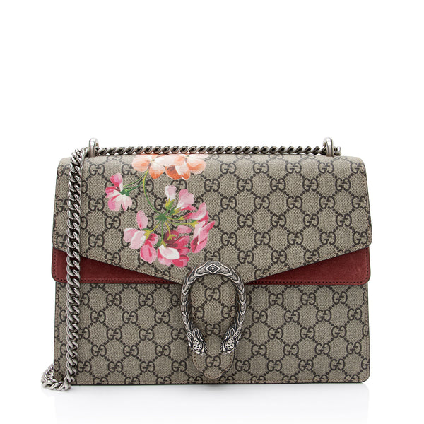 Gucci GG Supreme Blooms Dionysus Medium Shoulder Bag (SHF-GbJW2P)