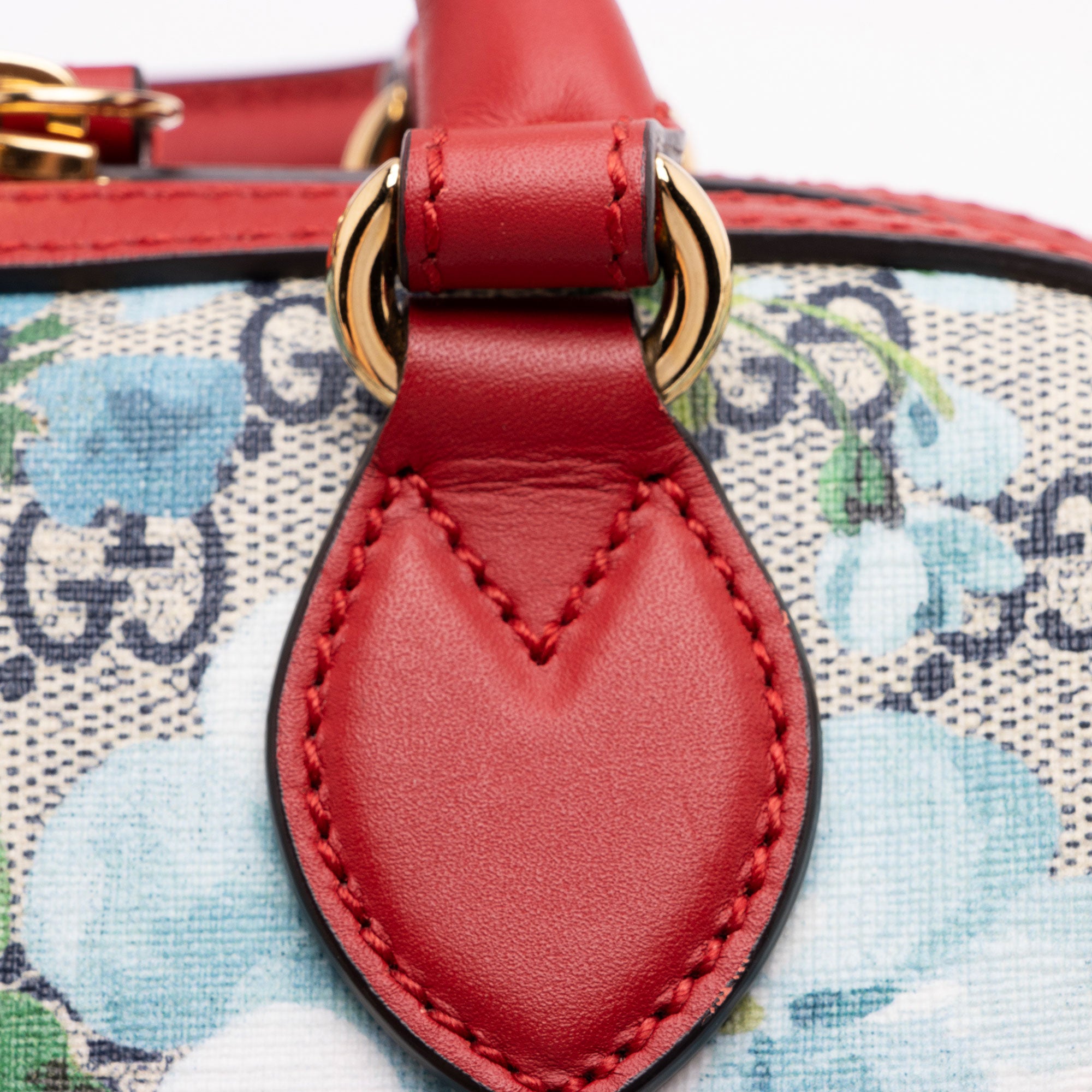 Gucci GG Supreme Blooms Mini Boston Bag (SHF-On3Jgx)