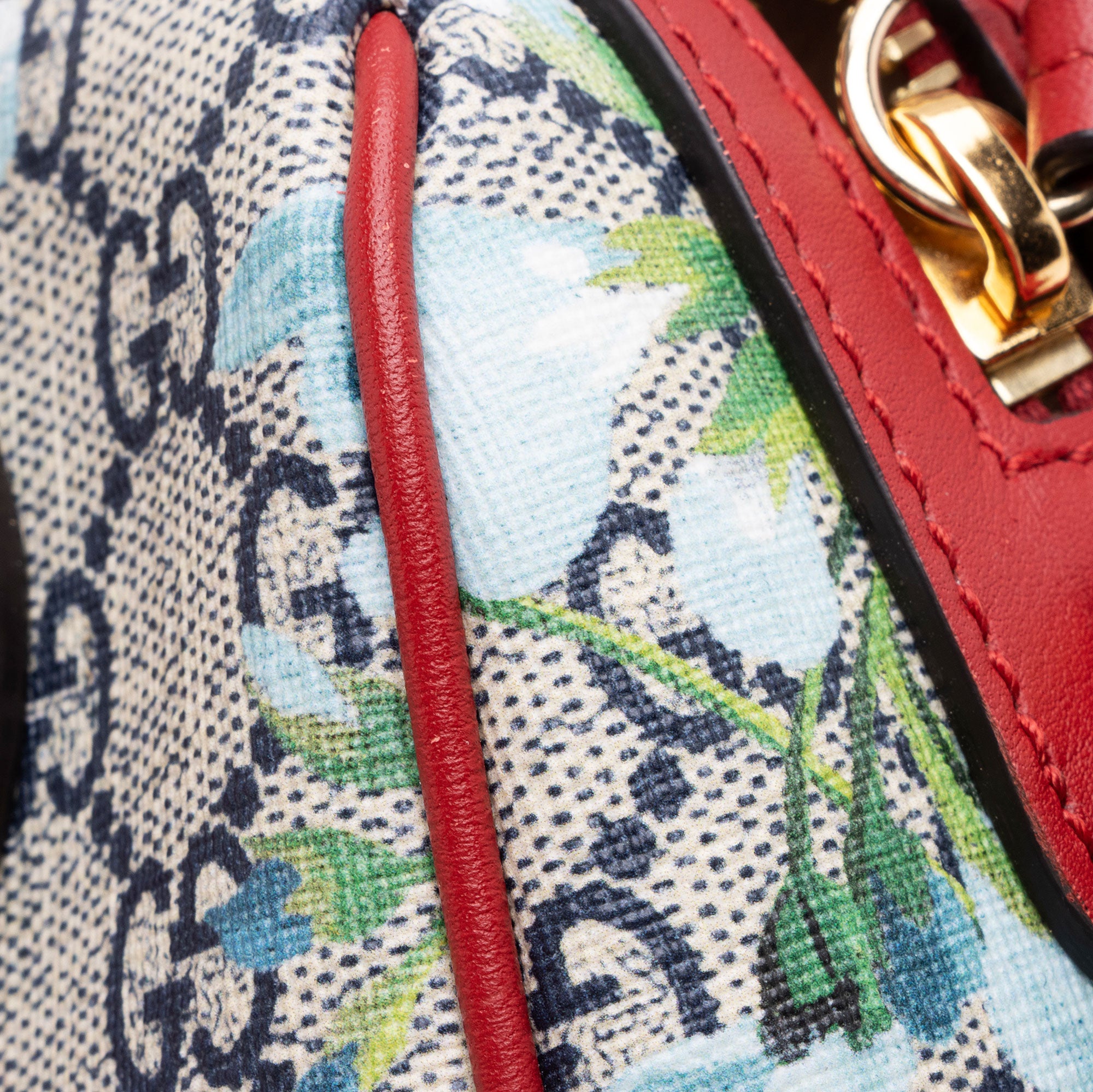 Gucci GG Supreme Blooms Mini Boston Bag (SHF-On3Jgx)