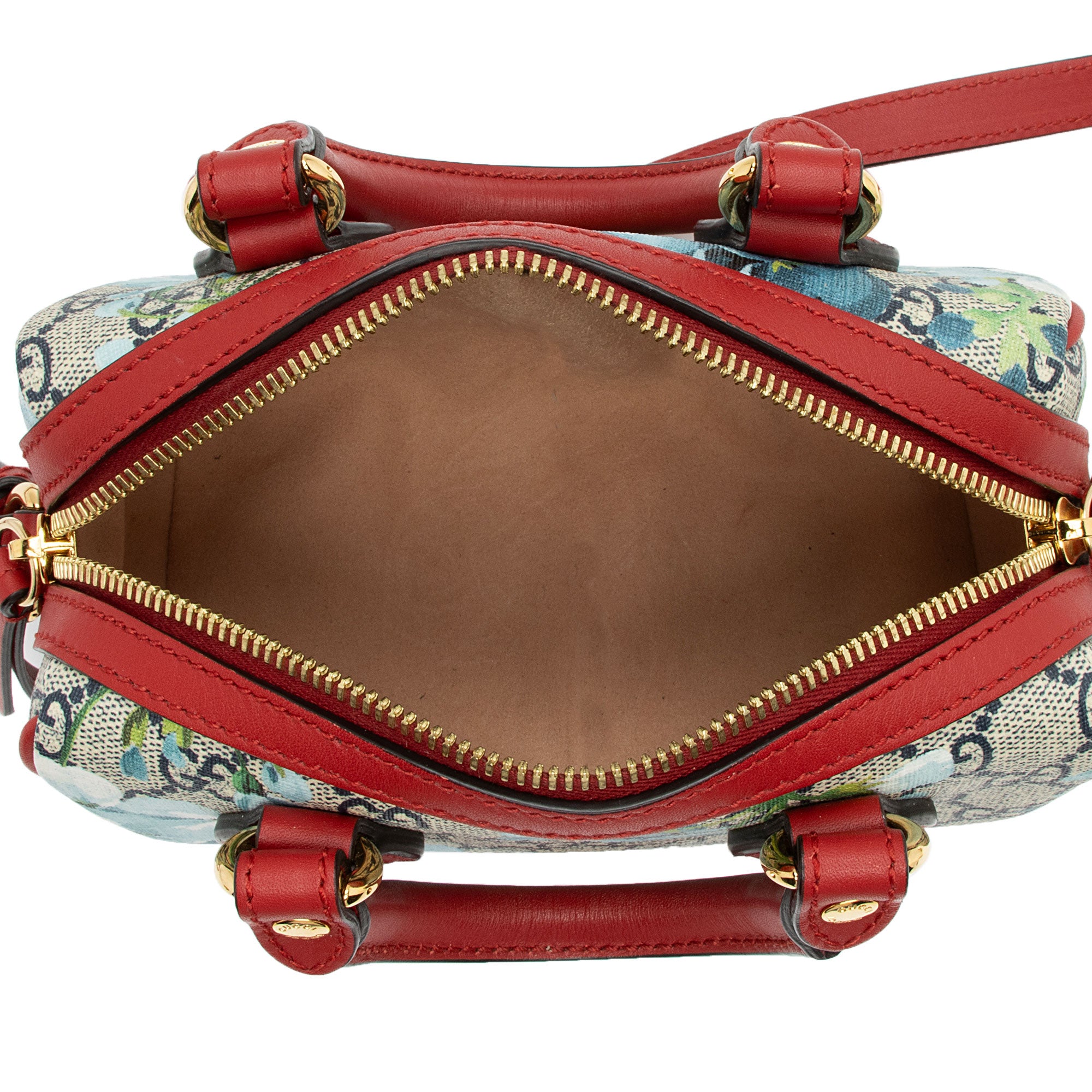 Gucci GG Supreme Blooms Mini Boston Bag (SHF-On3Jgx)