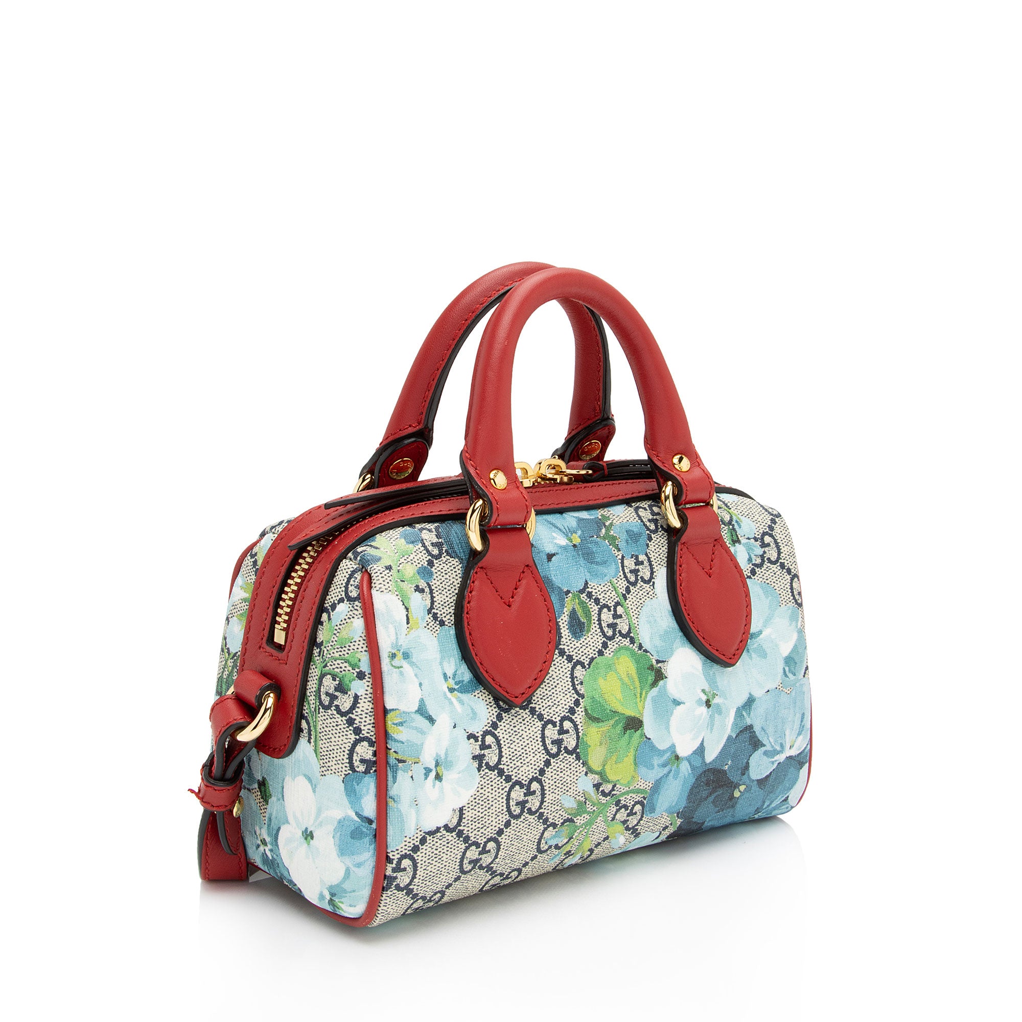 Gucci GG Supreme Blooms Mini Boston Bag (SHF-On3Jgx)