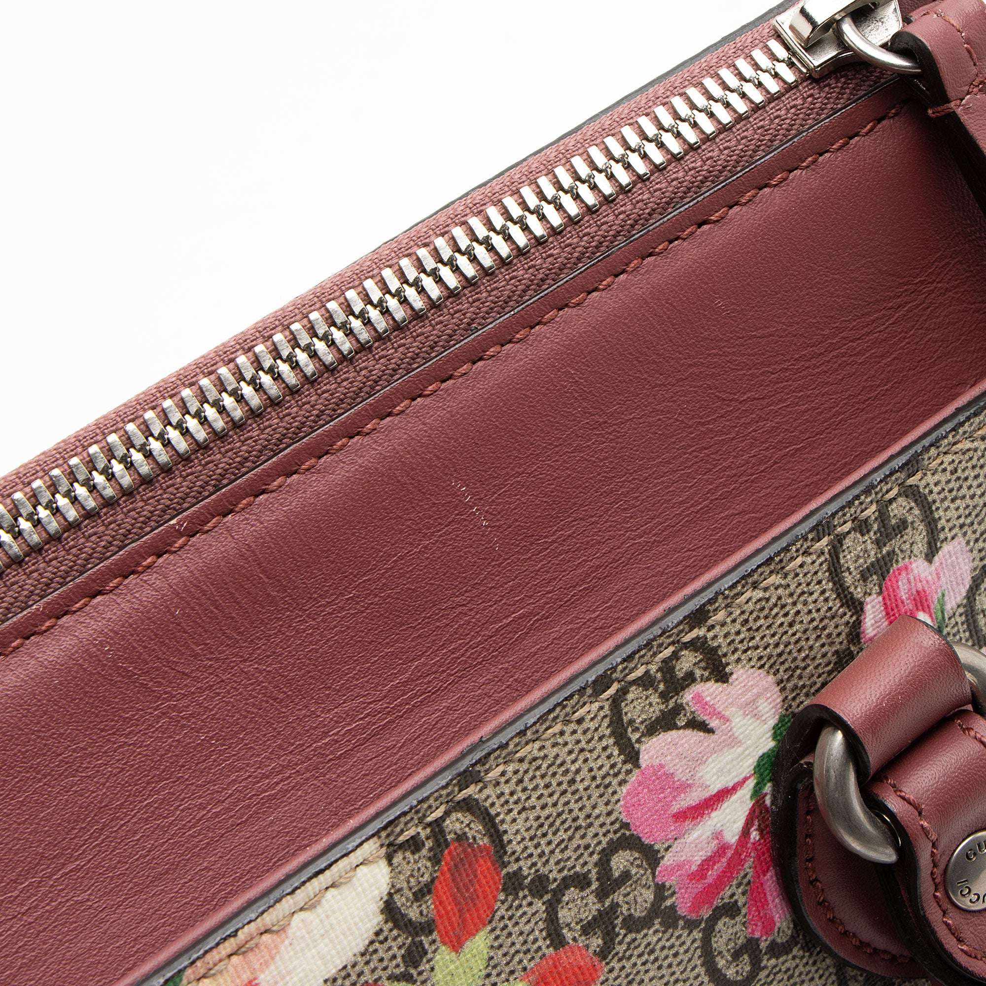 Gucci GG Supreme Blooms Mini Zip Tote