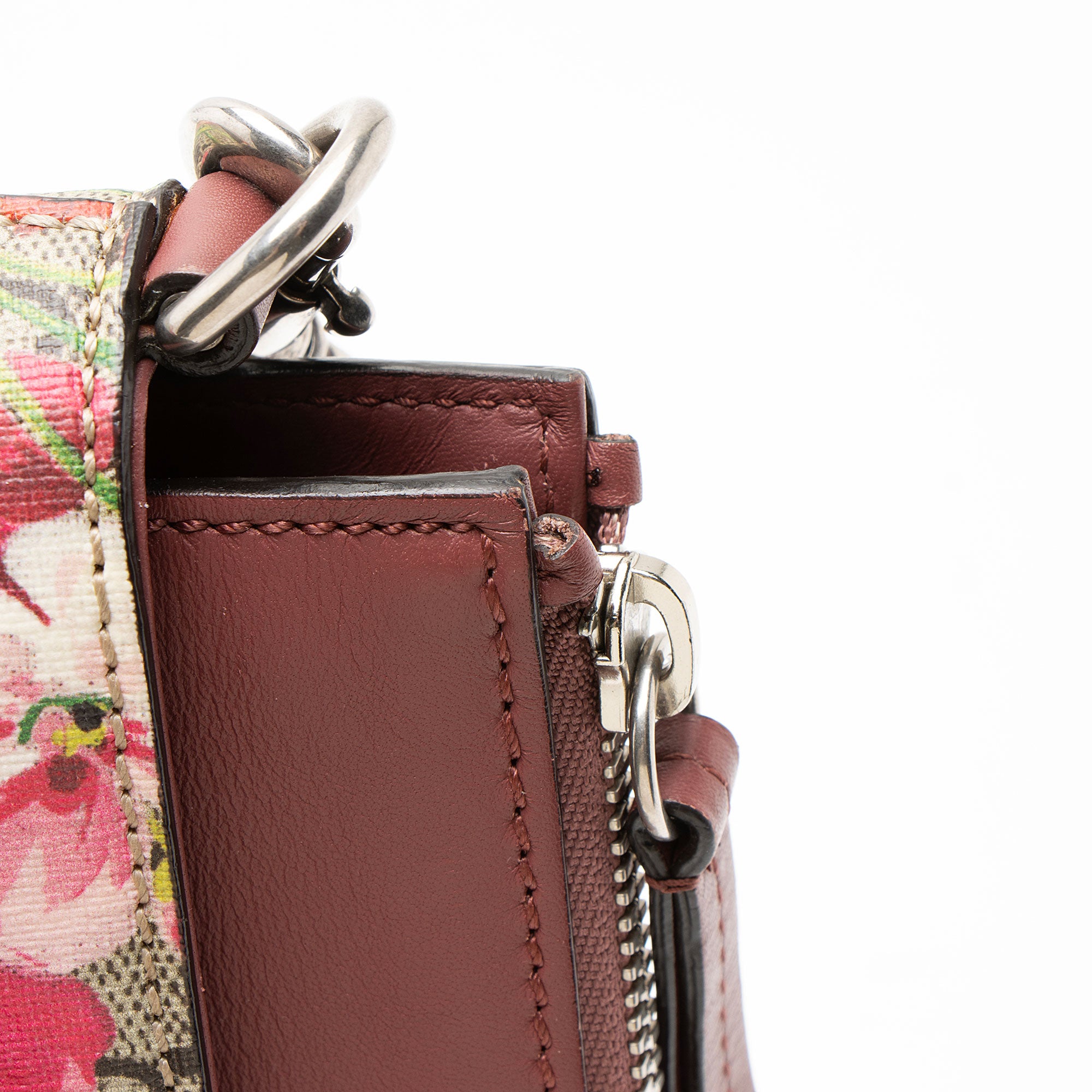 Gucci GG Supreme Blooms Mini Zip Tote
