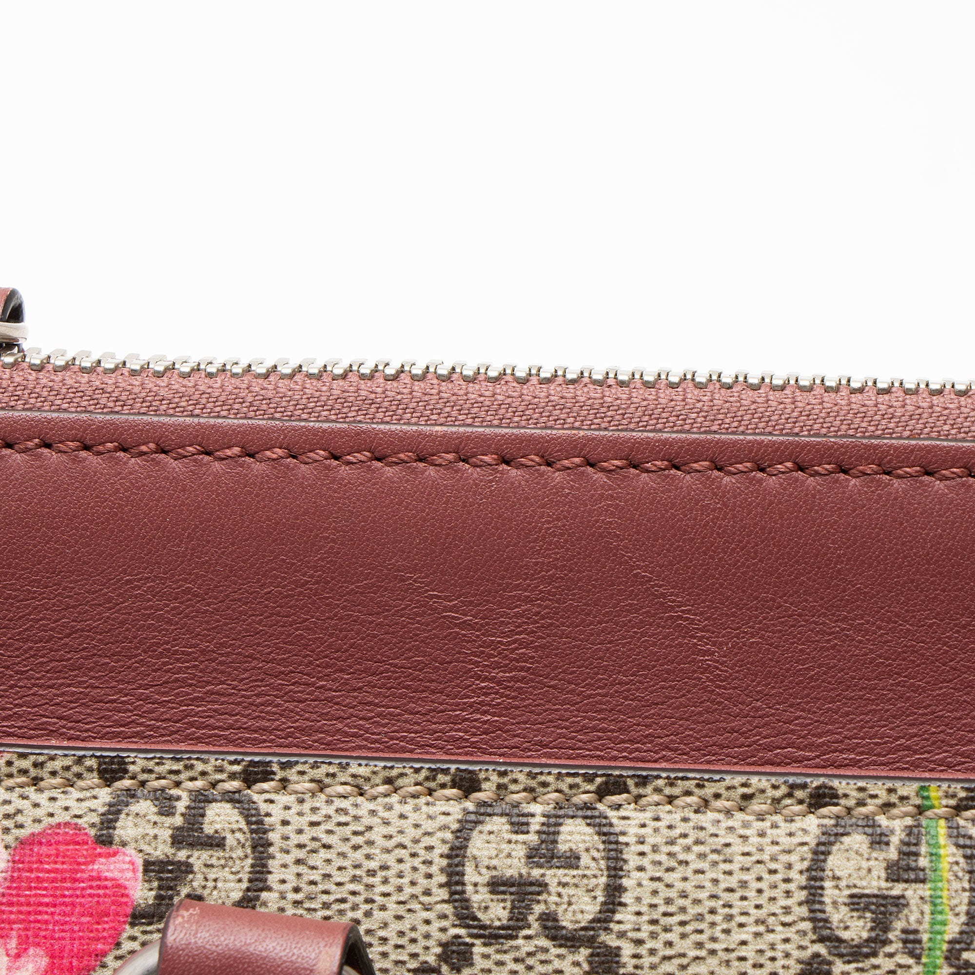 Gucci GG Supreme Blooms Mini Zip Tote