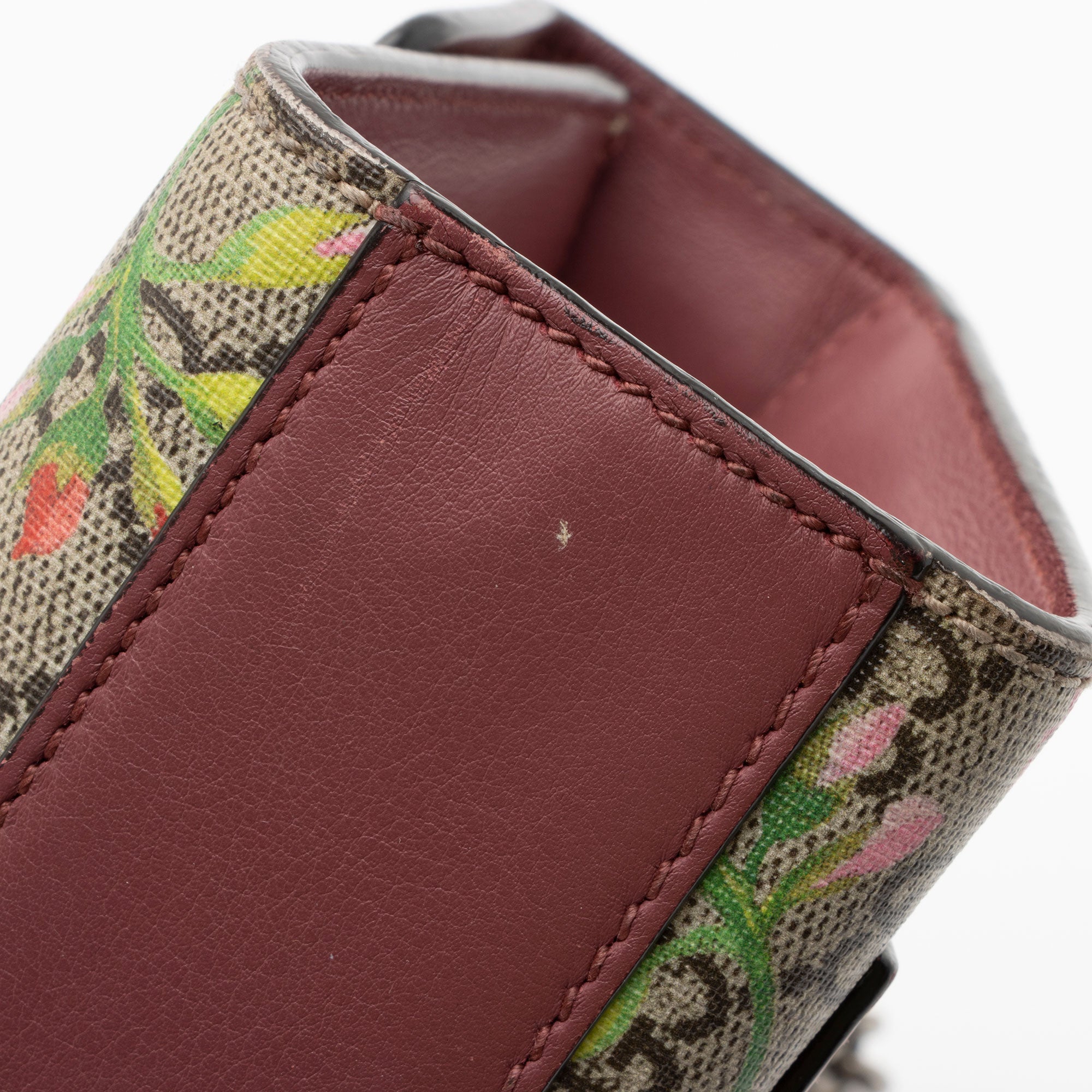 Gucci GG Supreme Blooms Padlock Small Shoulder Bag (SHF-BfraHH)