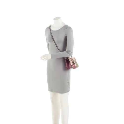 Gucci GG Supreme Blooms Padlock Small Shoulder Bag (SHF-BfraHH)