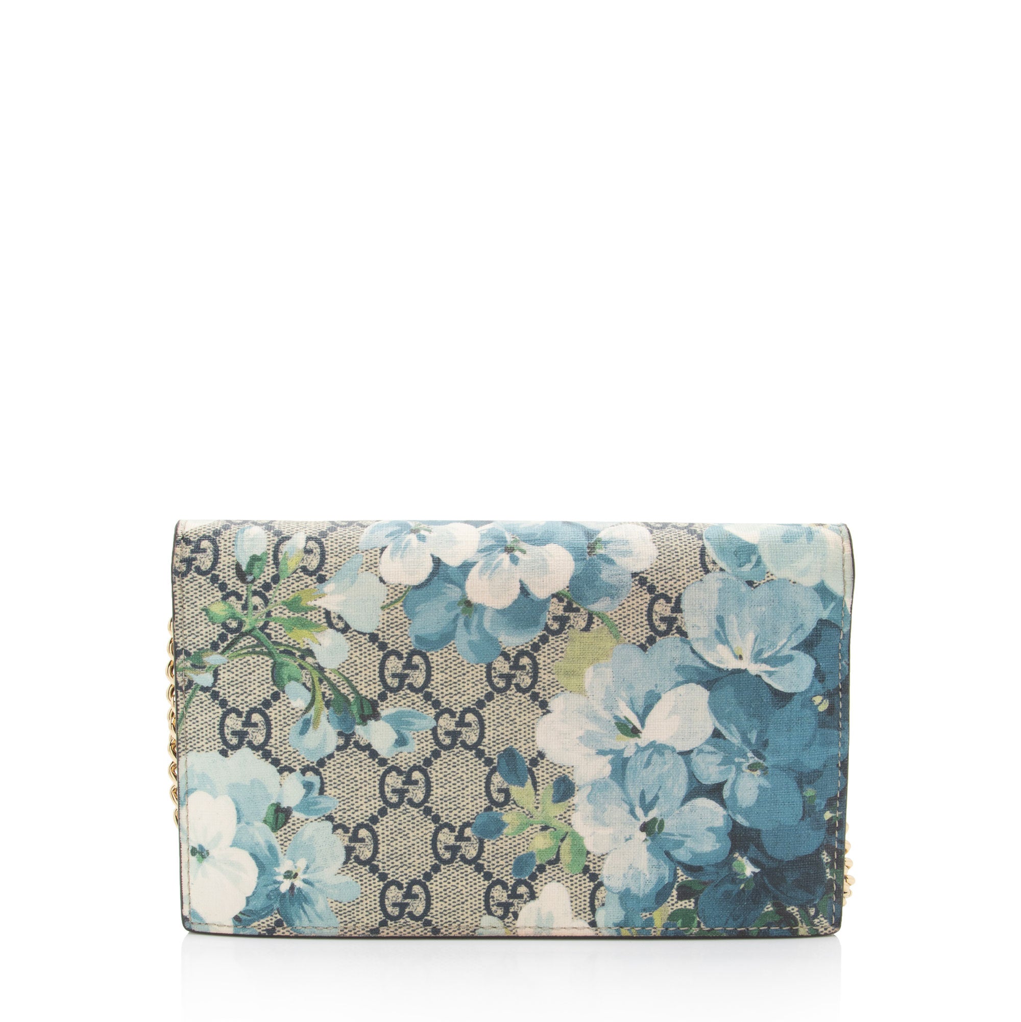Gucci GG Supreme Blooms Wallet on Chain (SHF-QnKgUn)