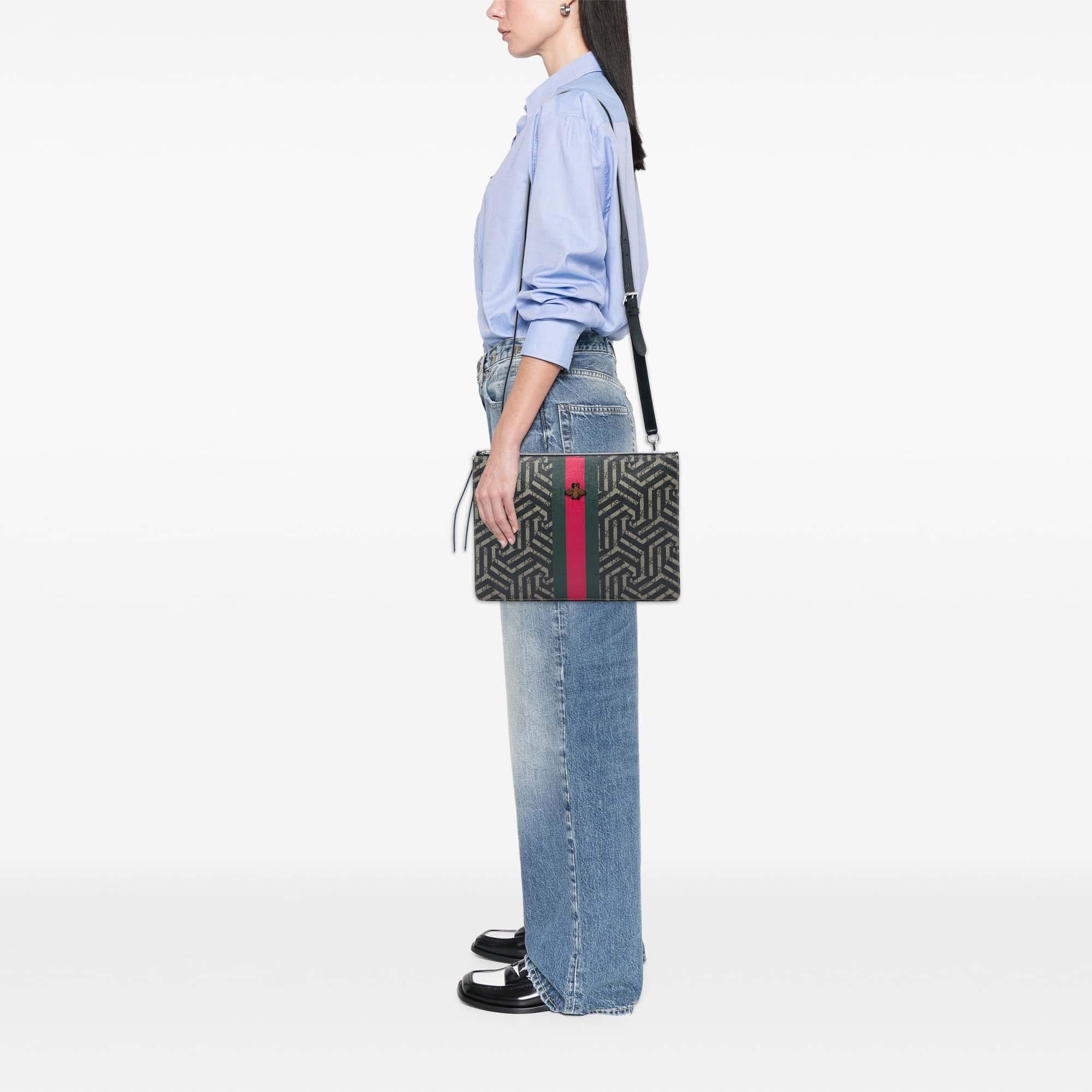 Gucci GG Supreme Caleido Web Messenger Bag