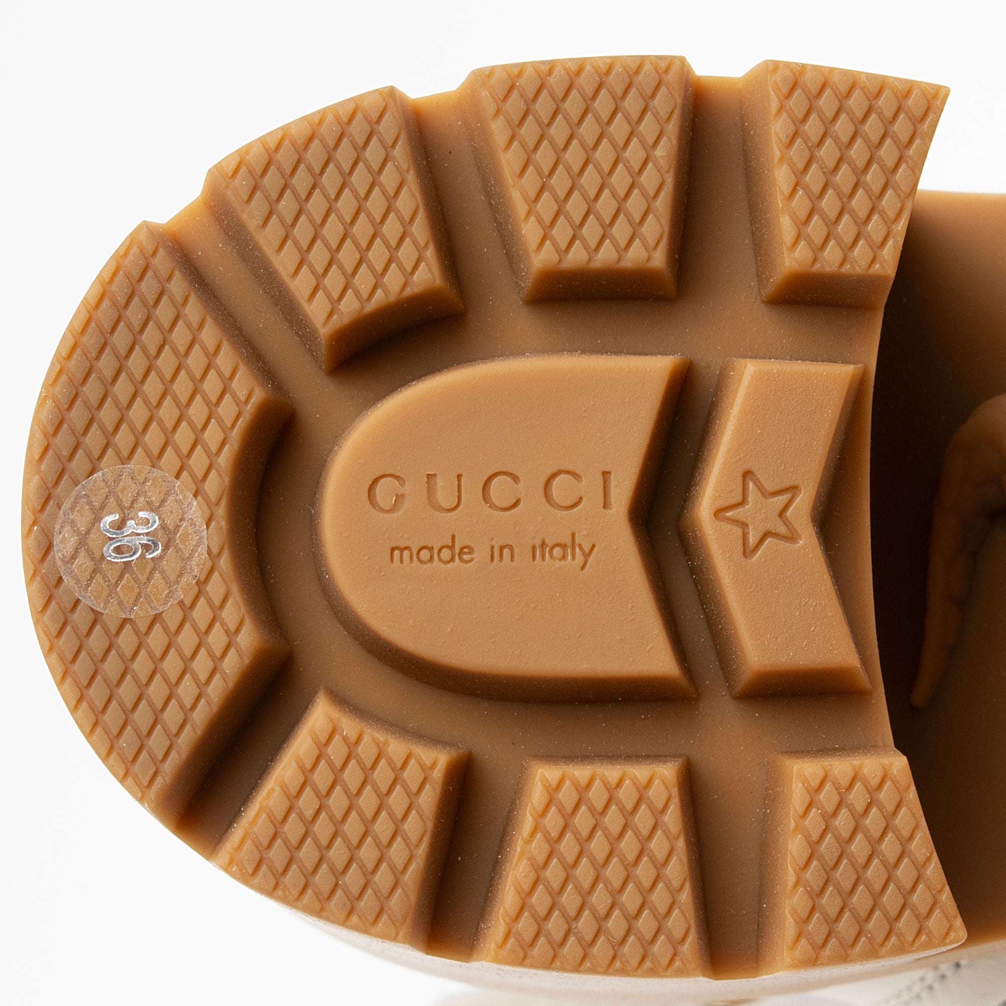 Gucci GG Supreme Calfskin Kensington Double Buckle Ankle Boots - Size 6 / 36 (SHF-A8qD9b)