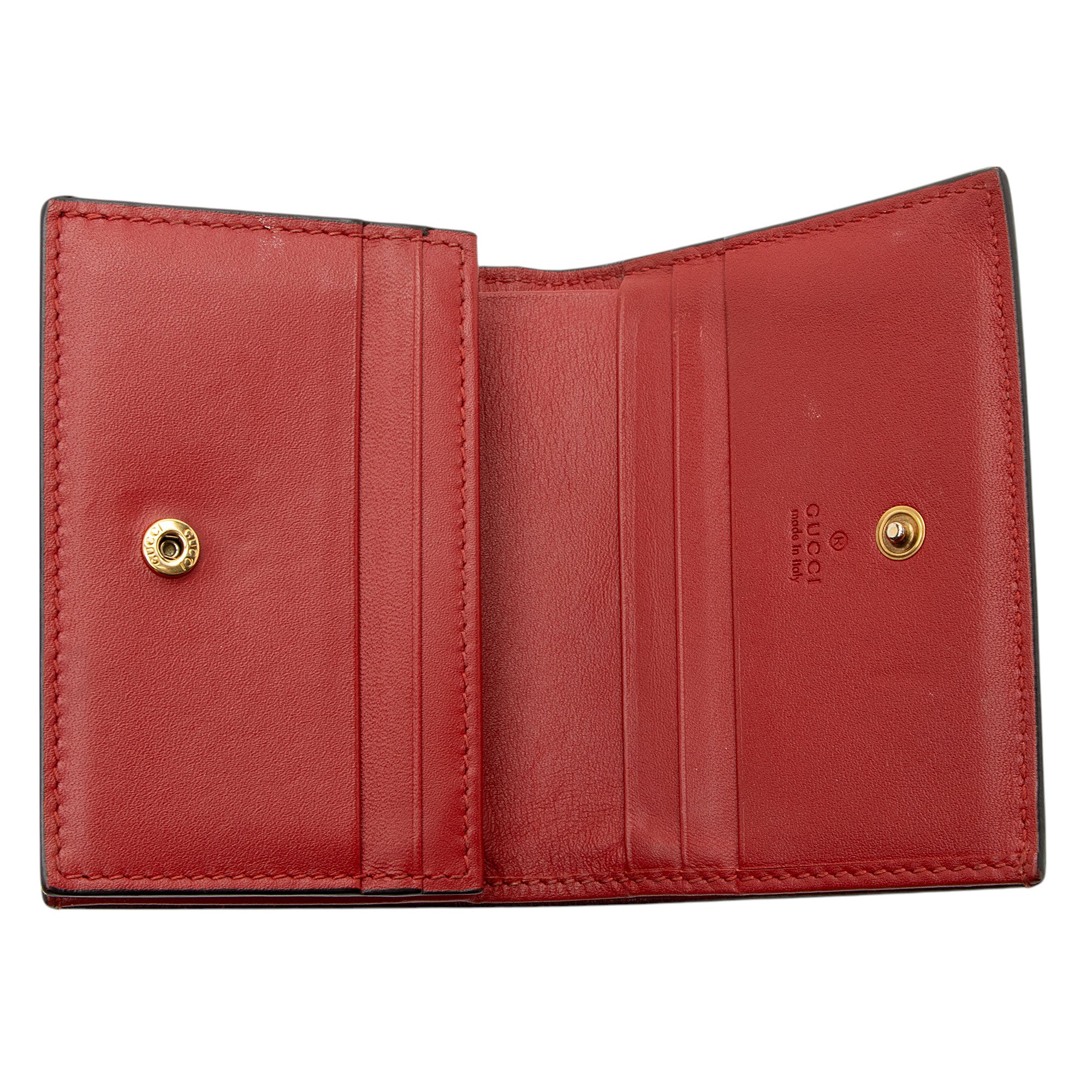 Gucci GG Supreme Cherry Compact Wallet