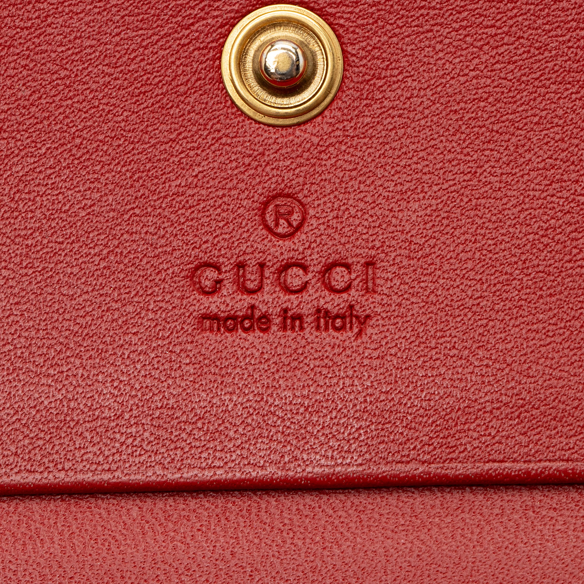 Gucci GG Supreme Cherry Compact Wallet