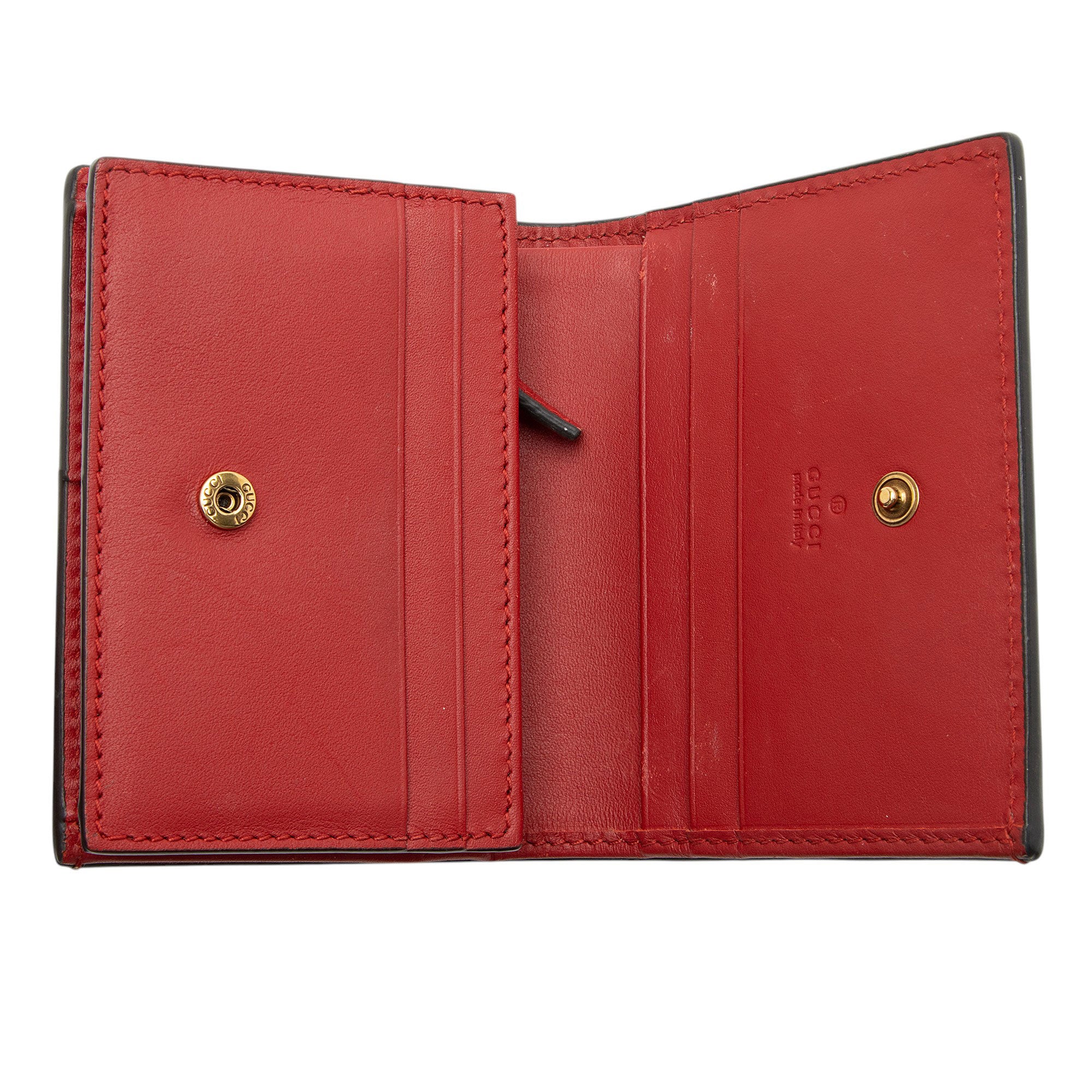 Gucci GG Supreme Cherry Compact Wallet