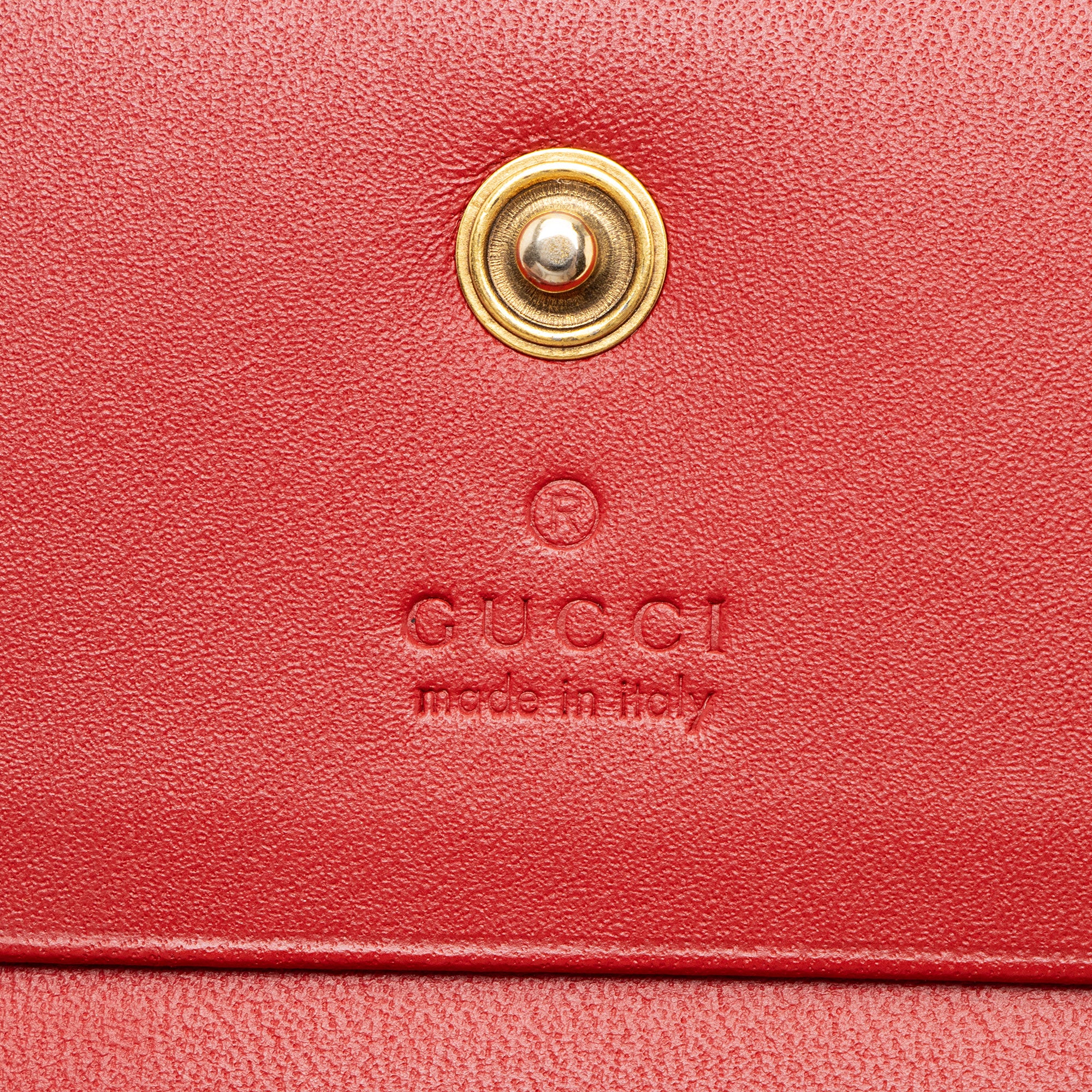 Gucci GG Supreme Cherry Compact Wallet