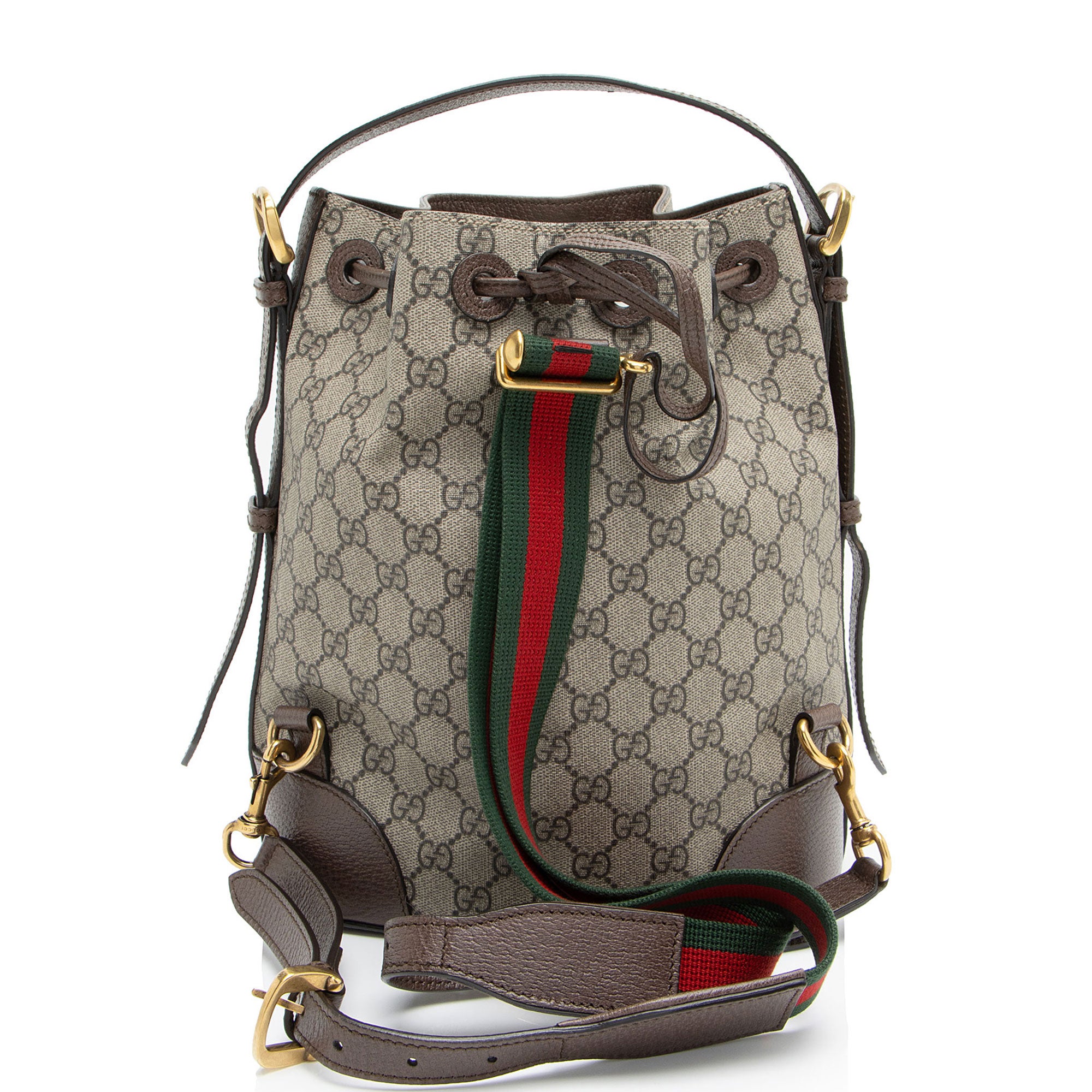 Gucci GG Supreme Courrier Drawstring Sling Bag