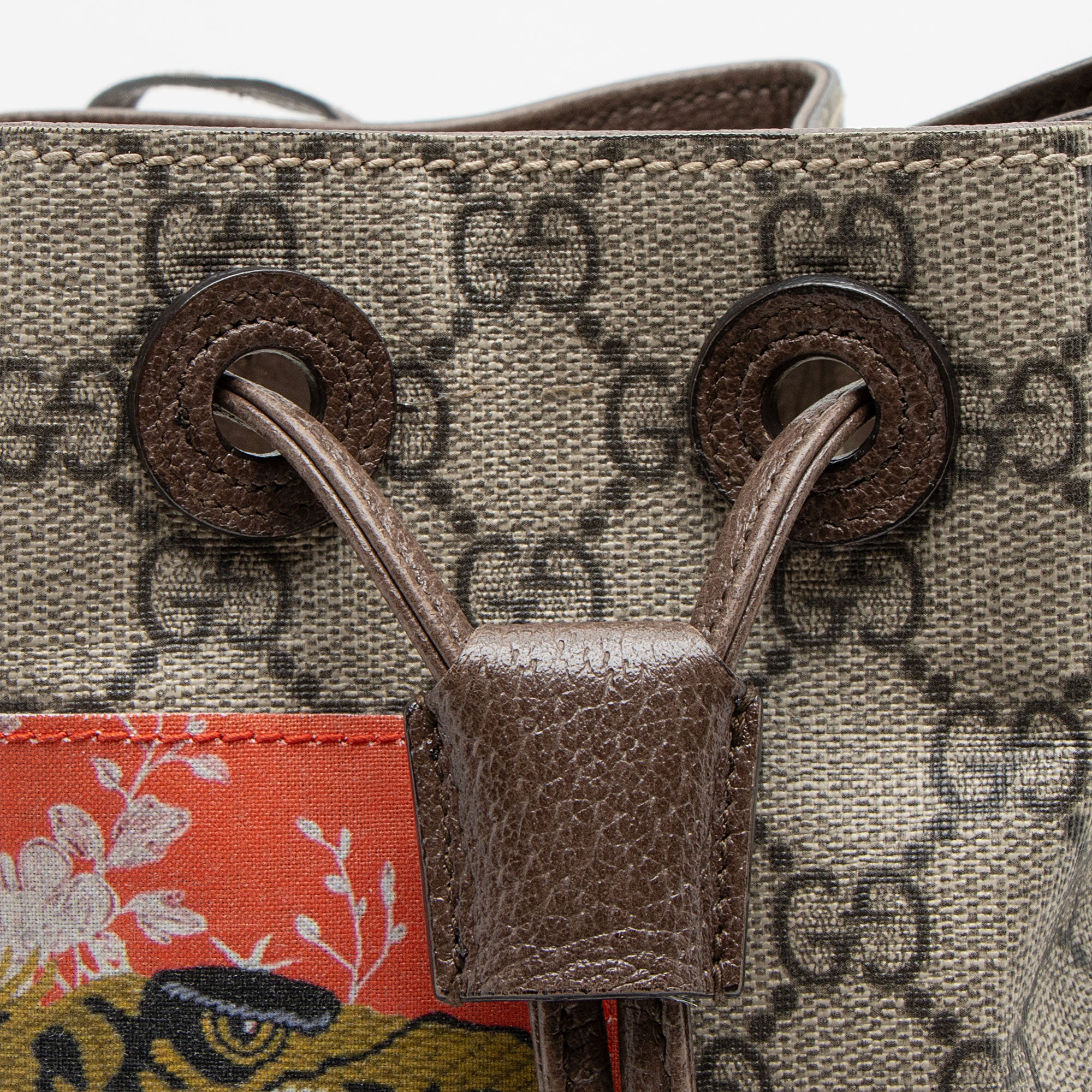 Gucci GG Supreme Courrier Drawstring Sling Bag