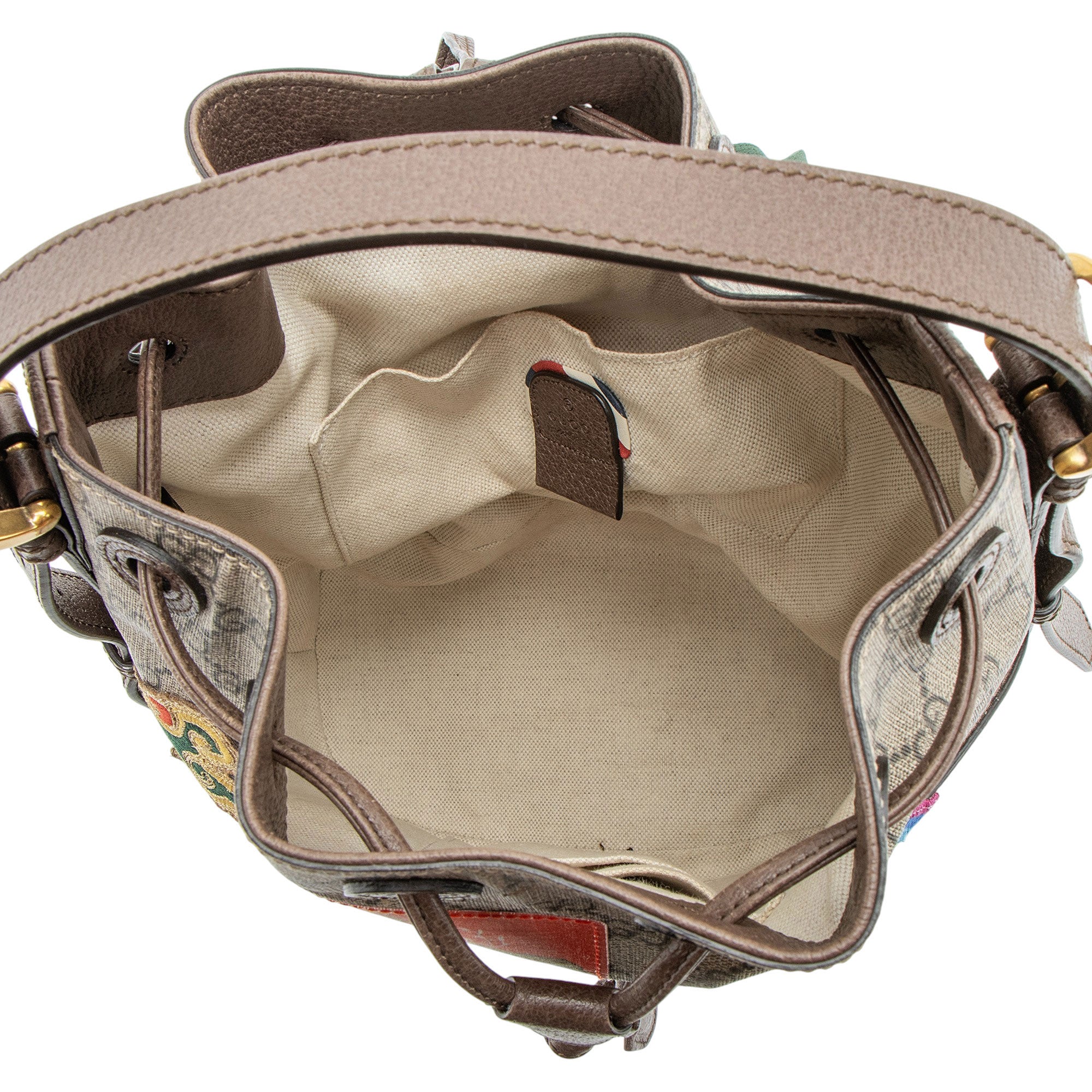 Gucci GG Supreme Courrier Drawstring Sling Bag