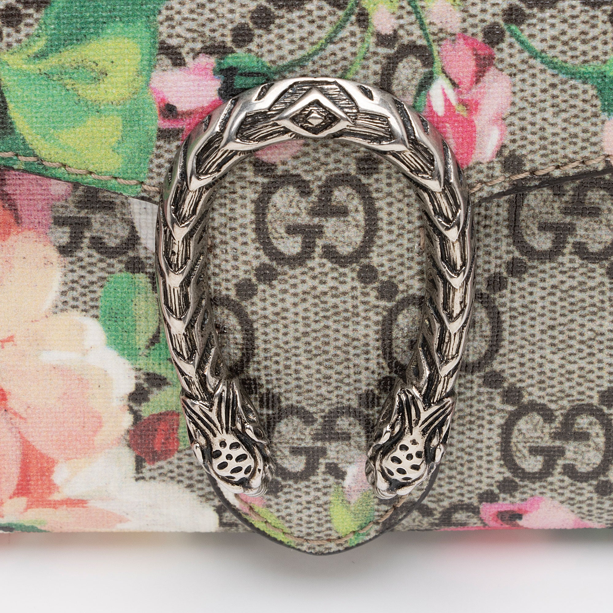 Gucci GG Supreme Blooms Dionysus Mini Wallet on Chain Bag (SHF-I8Vu9w)