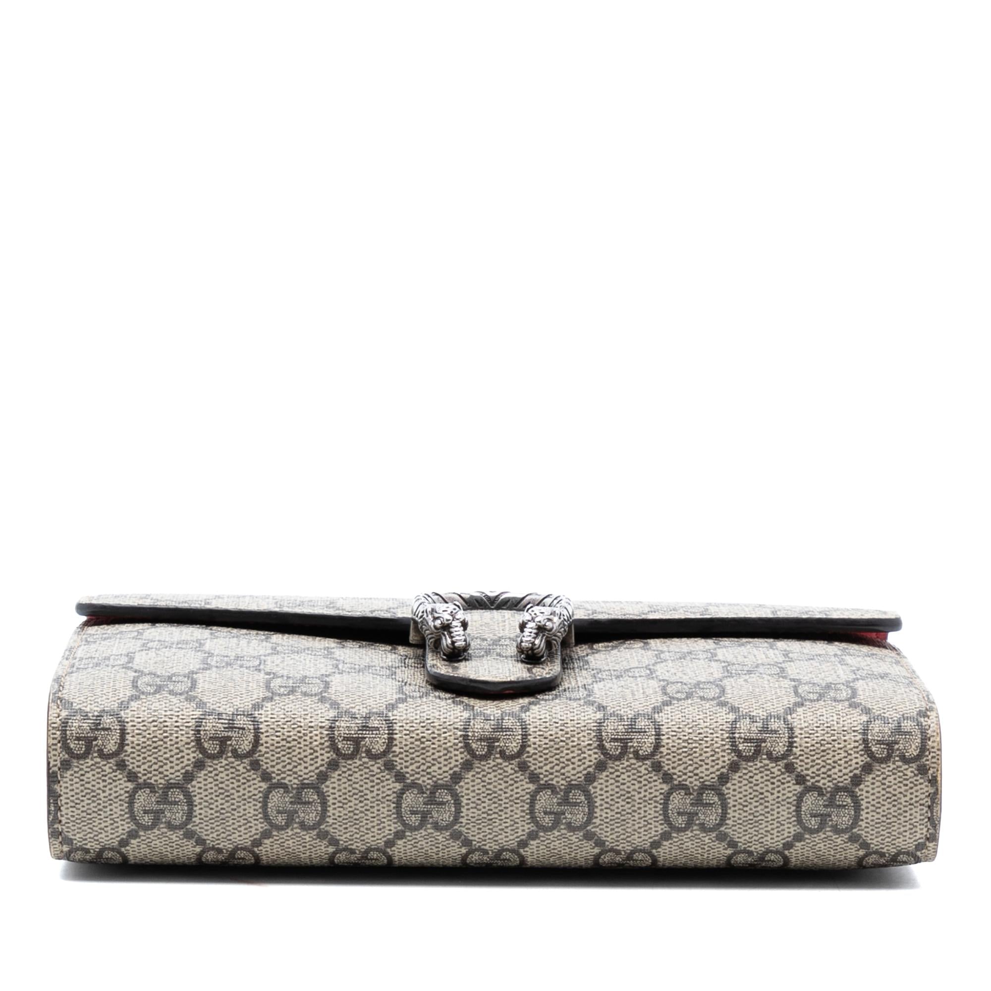 Gucci GG Supreme Dionysus Wallet on Chain