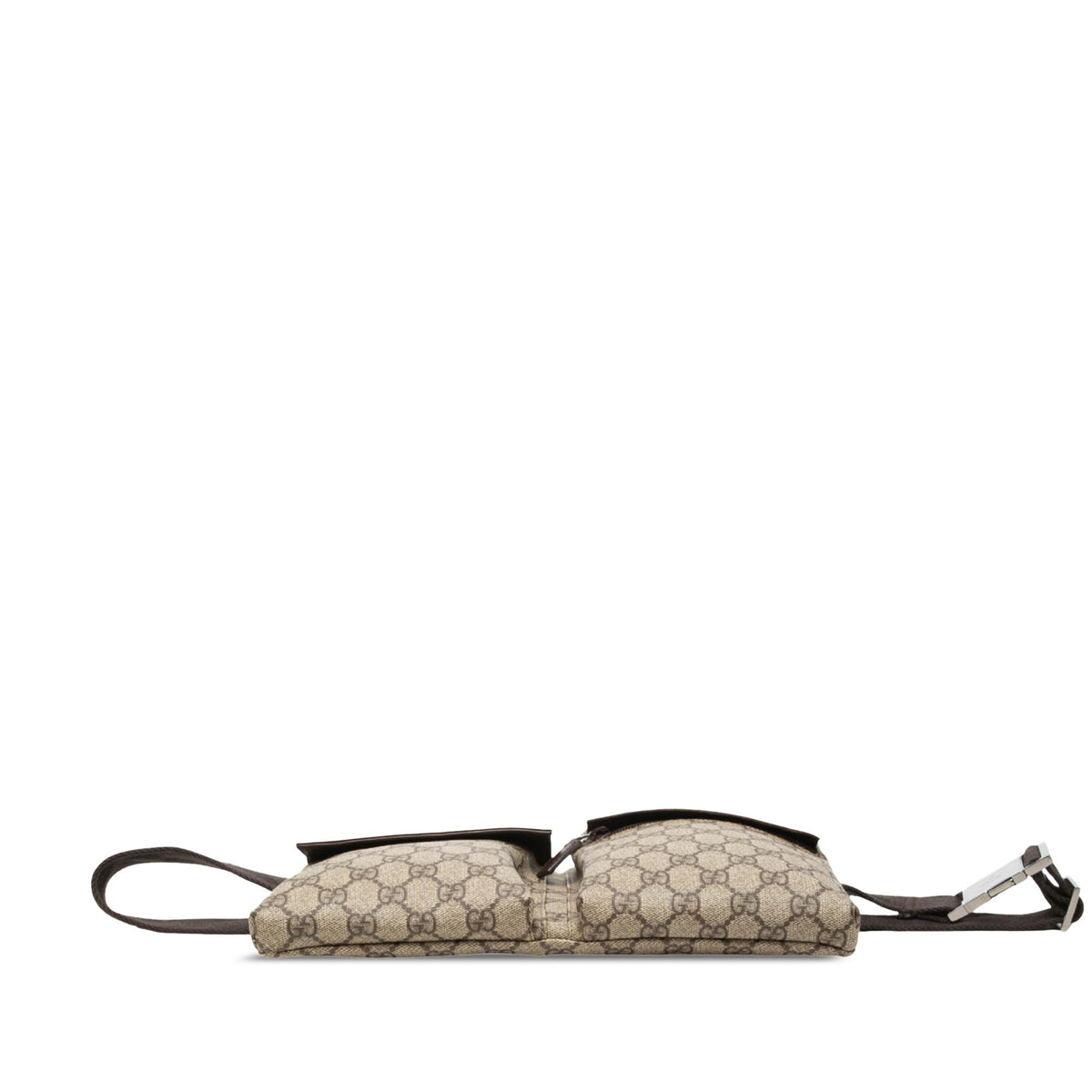 Gucci GG Supreme Double Pocket Belt Bag
