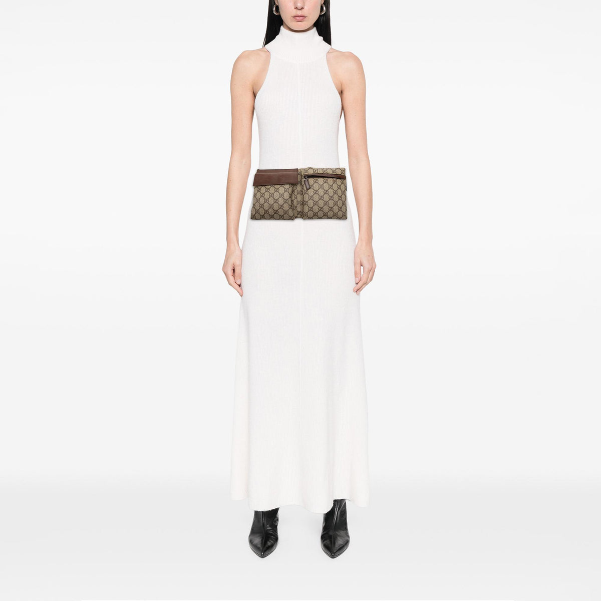 Gucci GG Supreme Double Pocket Belt Bag
