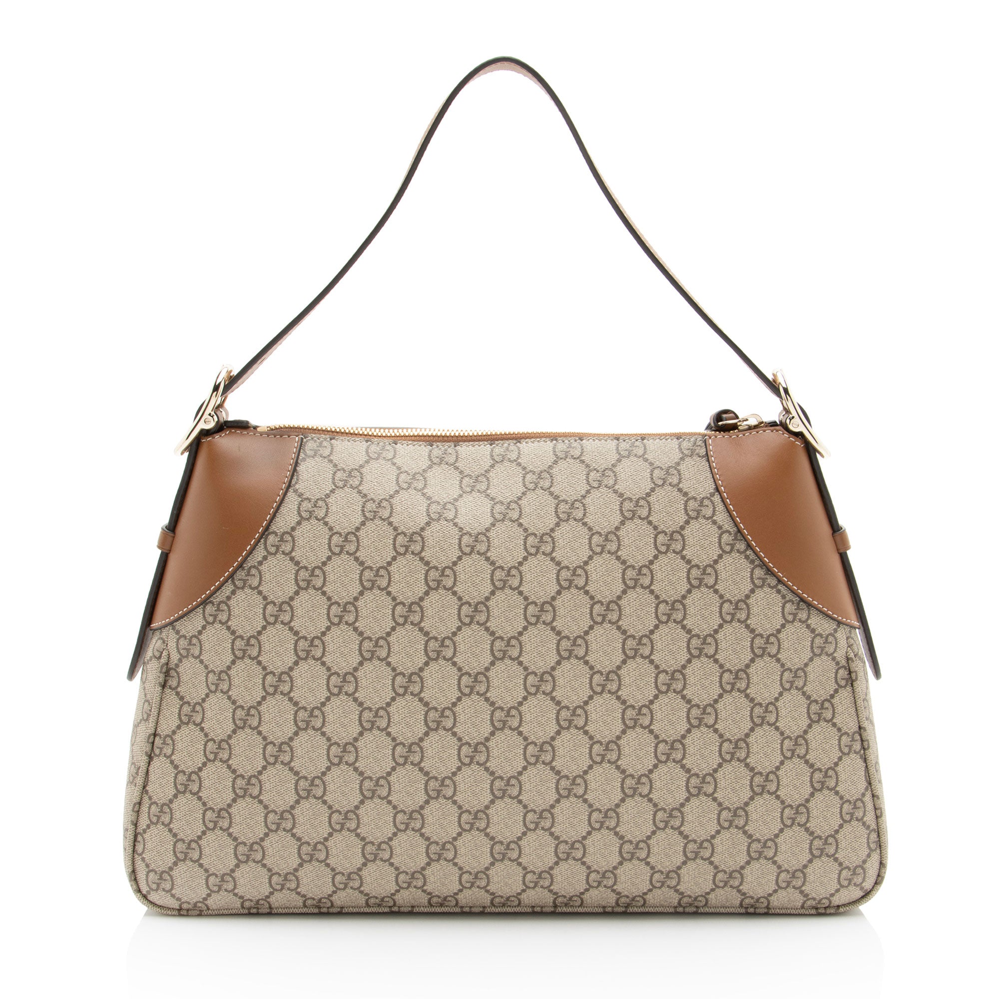 Gucci GG Supreme Emblem Large Shoulder Bag