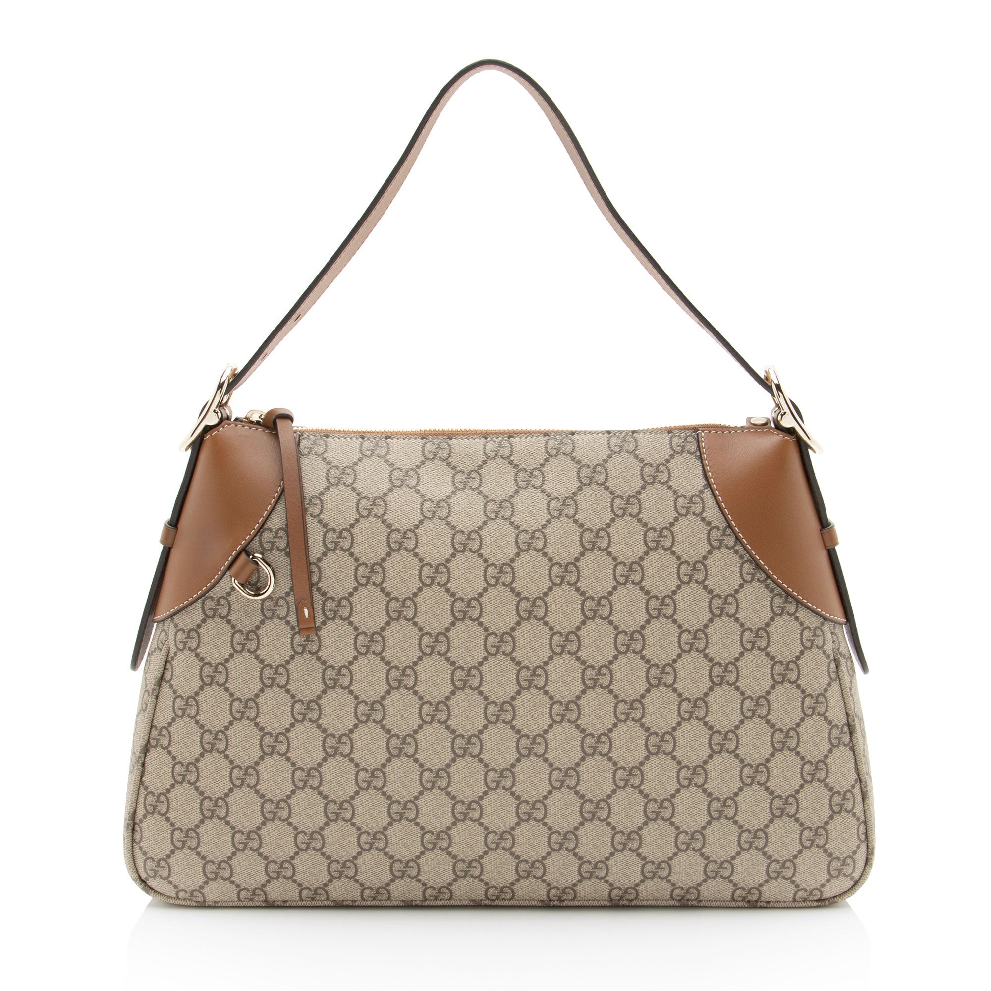 Gucci GG Supreme Emblem Large Shoulder Bag