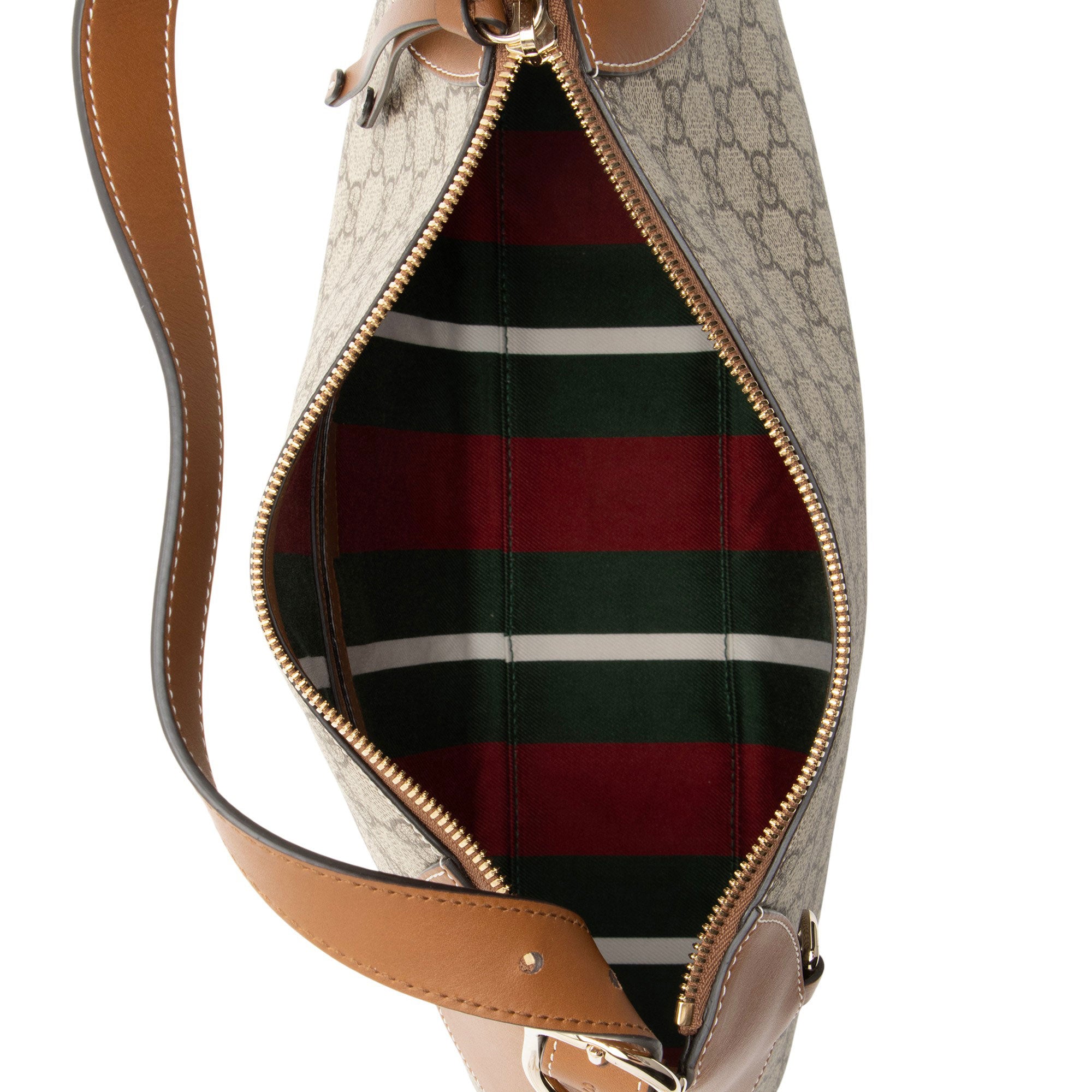 Gucci GG Supreme Emblem Large Shoulder Bag