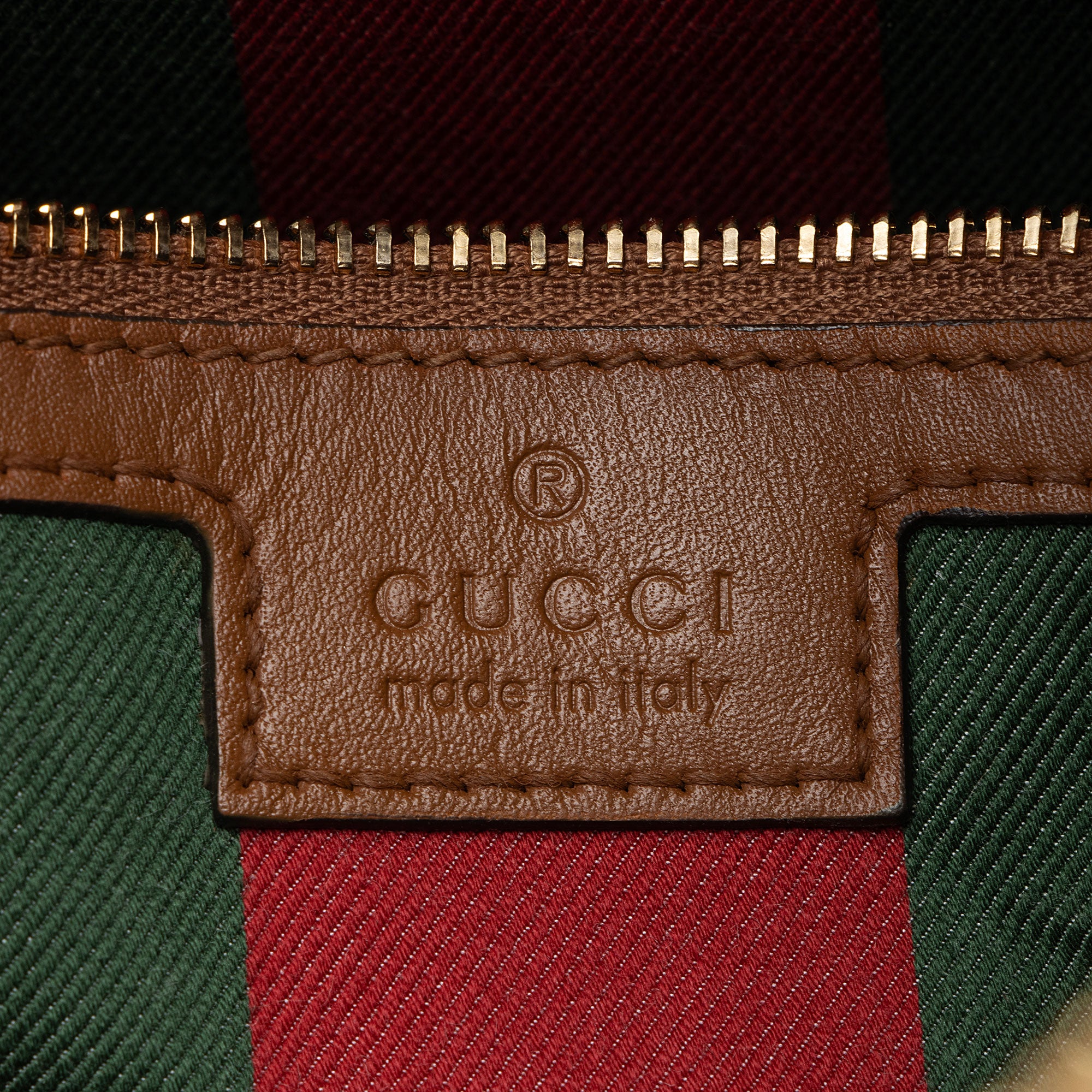 Gucci GG Supreme Emblem Large Shoulder Bag