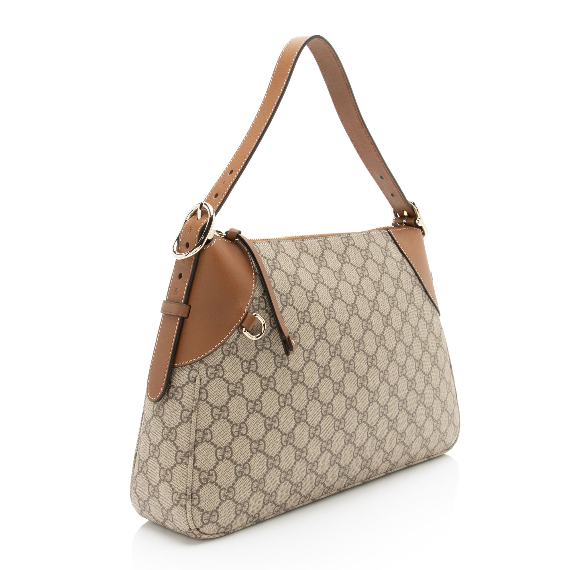 Gucci GG Supreme Emblem Large Shoulder Bag