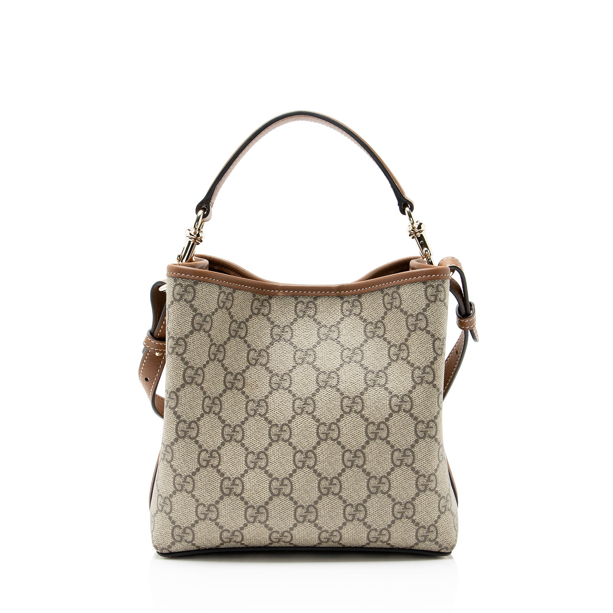 Gucci GG Supreme Emblem Small Bucket Bag
