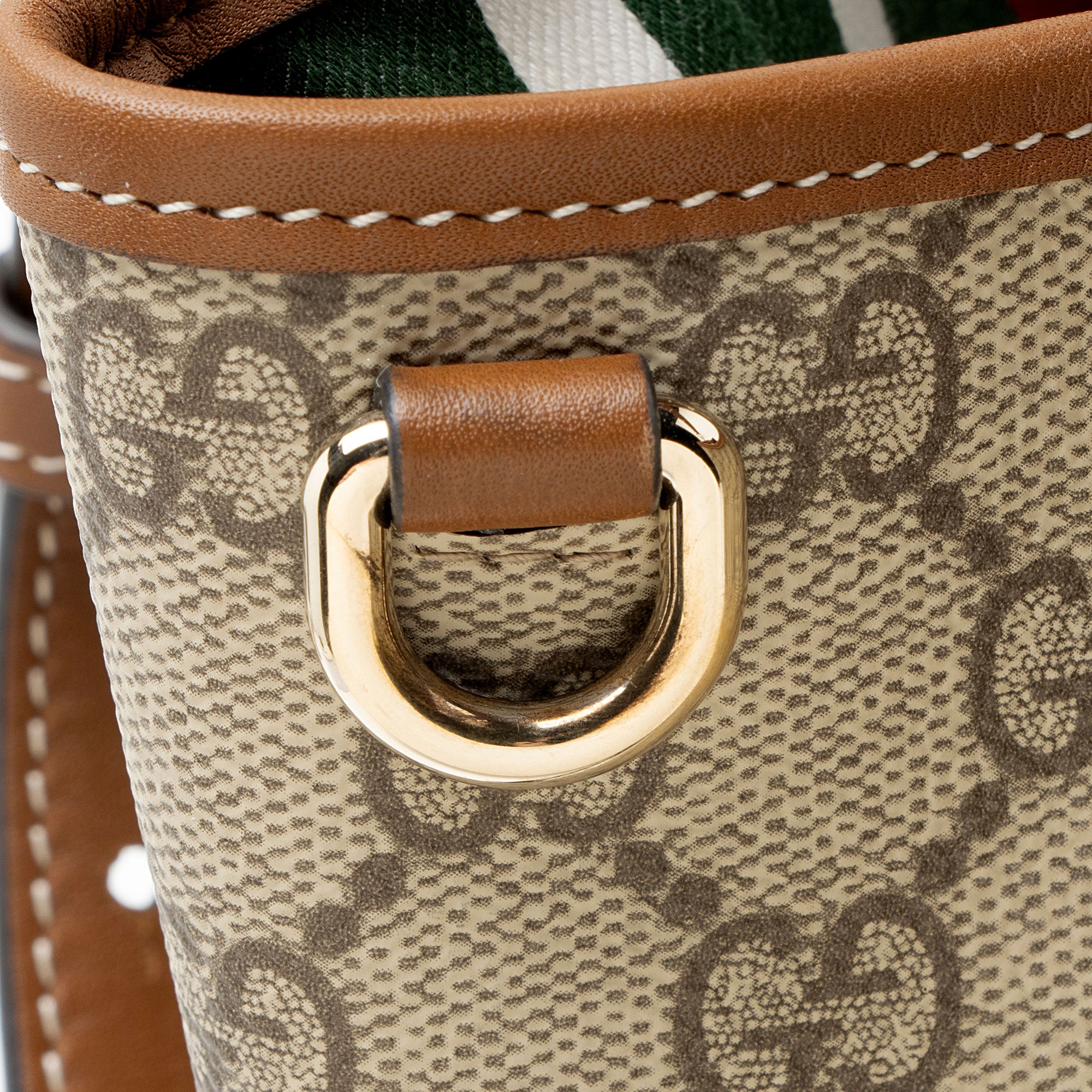 Gucci GG Supreme Emblem Small Bucket Bag