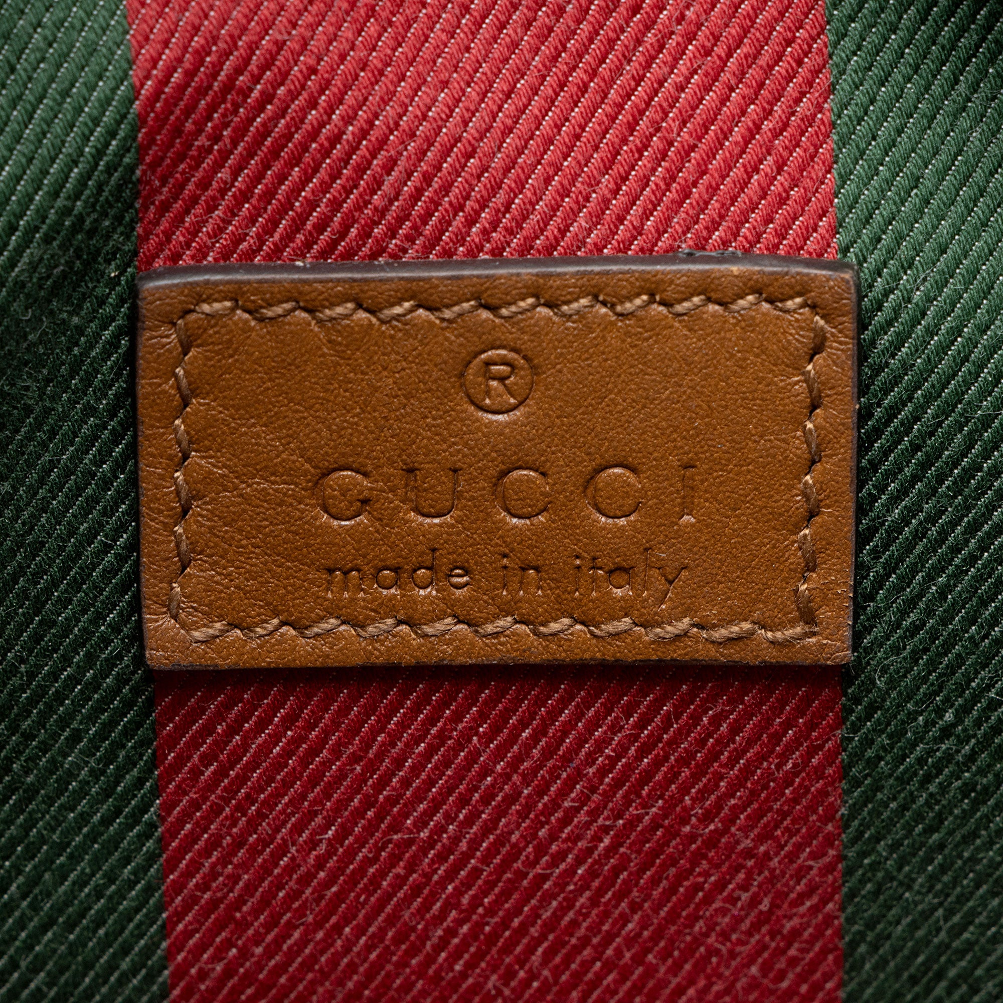Gucci GG Supreme Emblem Small Bucket Bag
