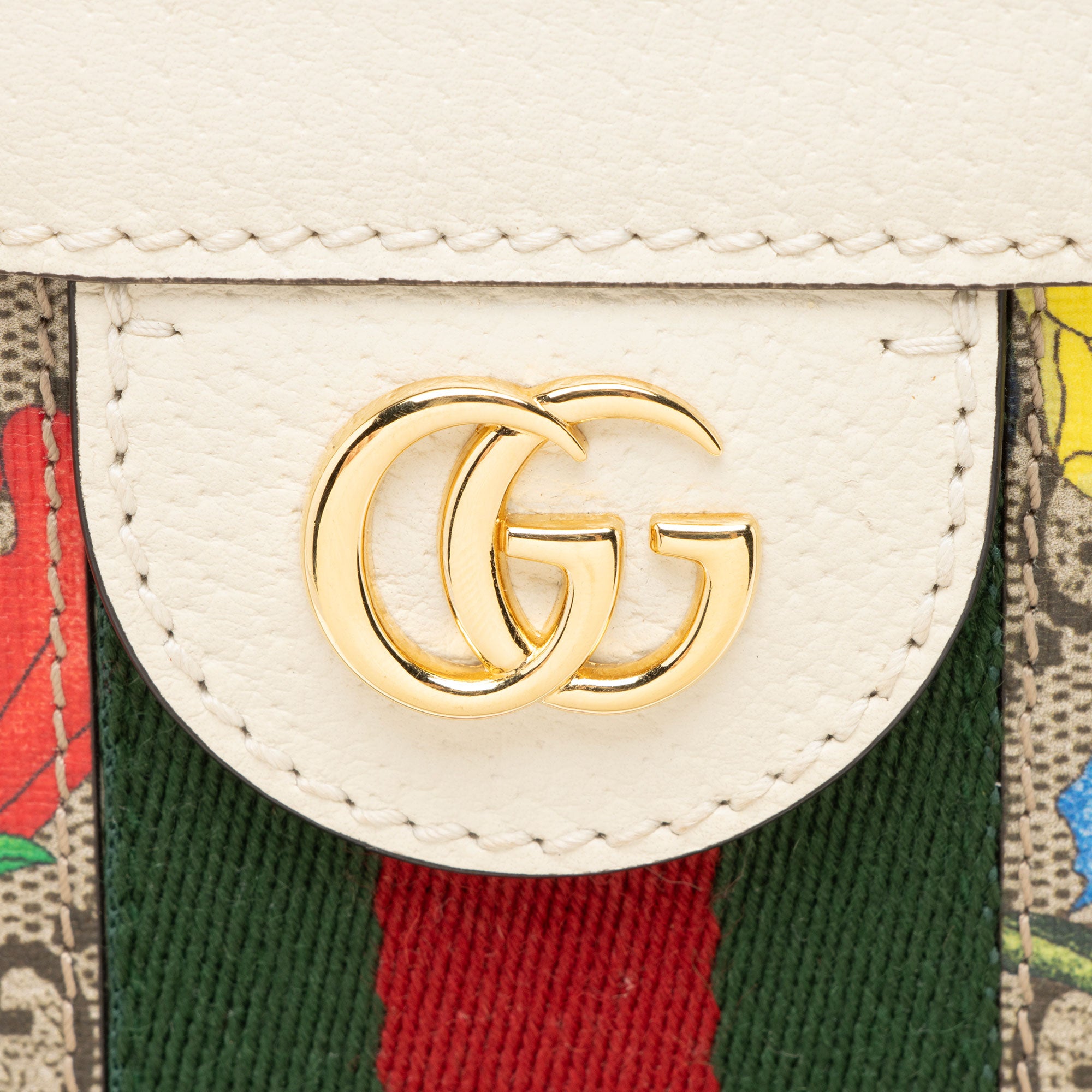Gucci GG Supreme Flora Ophidia Medium Chain Shoulder Bag