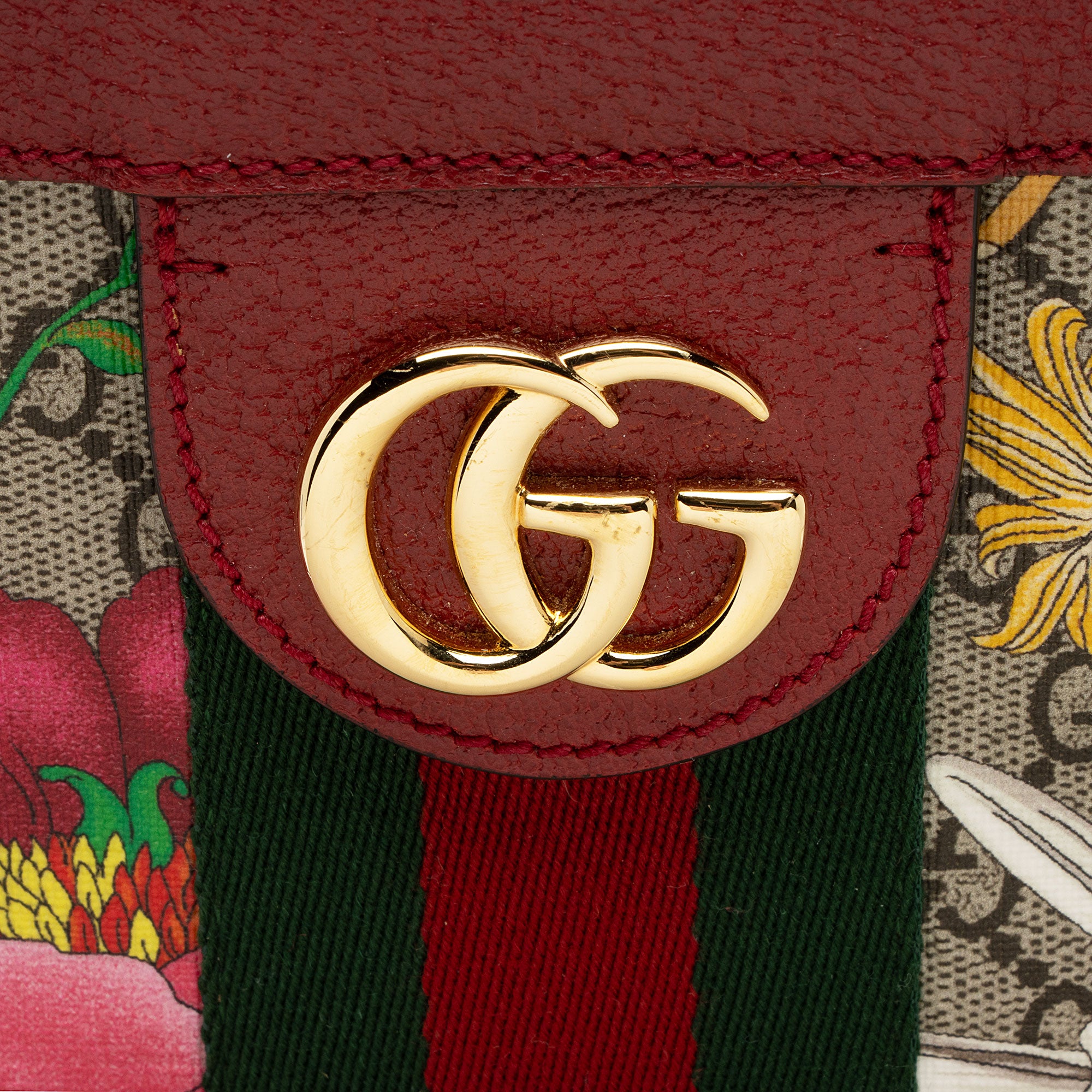 Gucci GG Supreme Flora Ophidia Medium Tote (SHF-nE6t7Y)