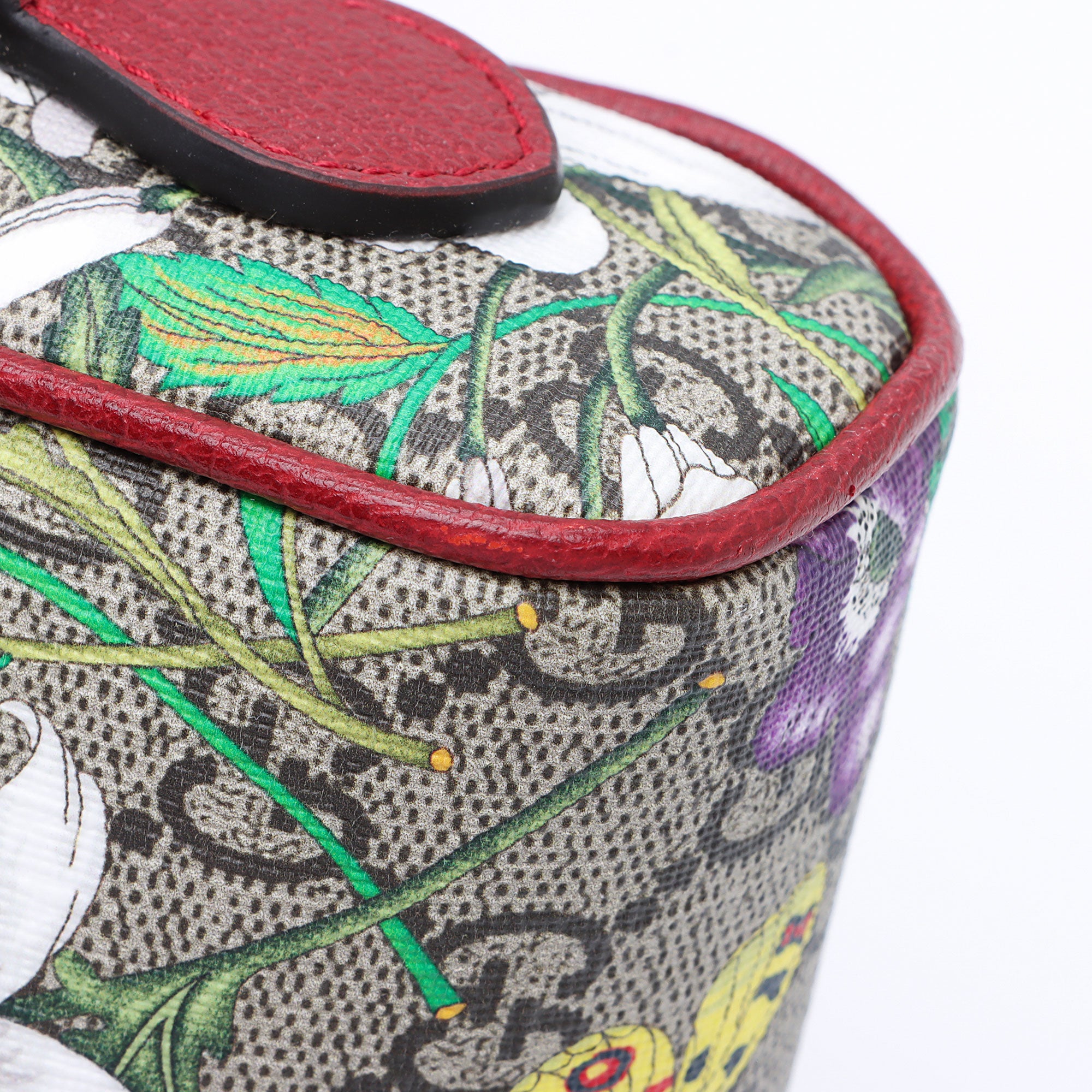 Gucci GG Supreme Flora Ophidia Mini Shoulder Bag (SHF-nnkZFw)
