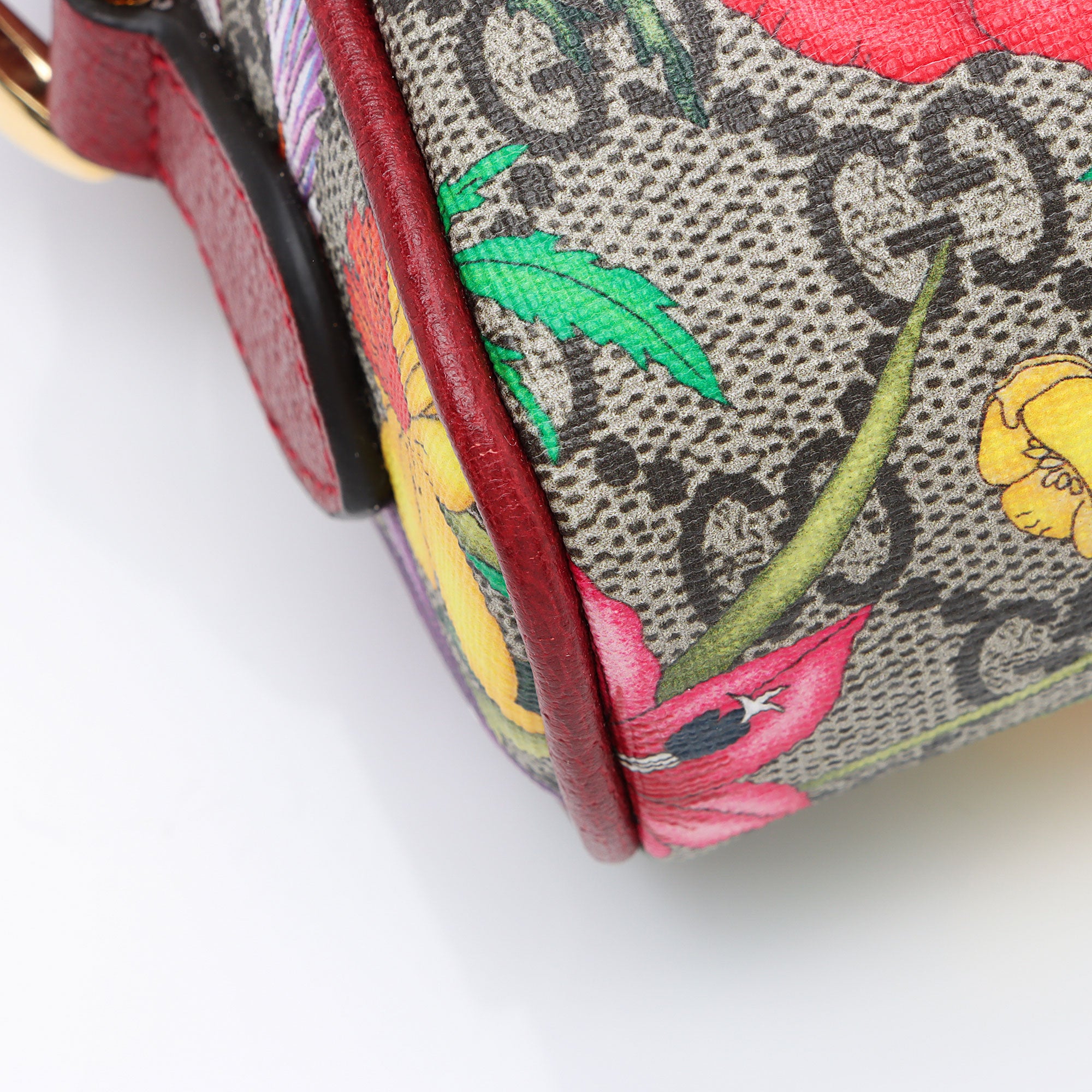 Gucci GG Supreme Flora Ophidia Mini Shoulder Bag (SHF-nnkZFw)